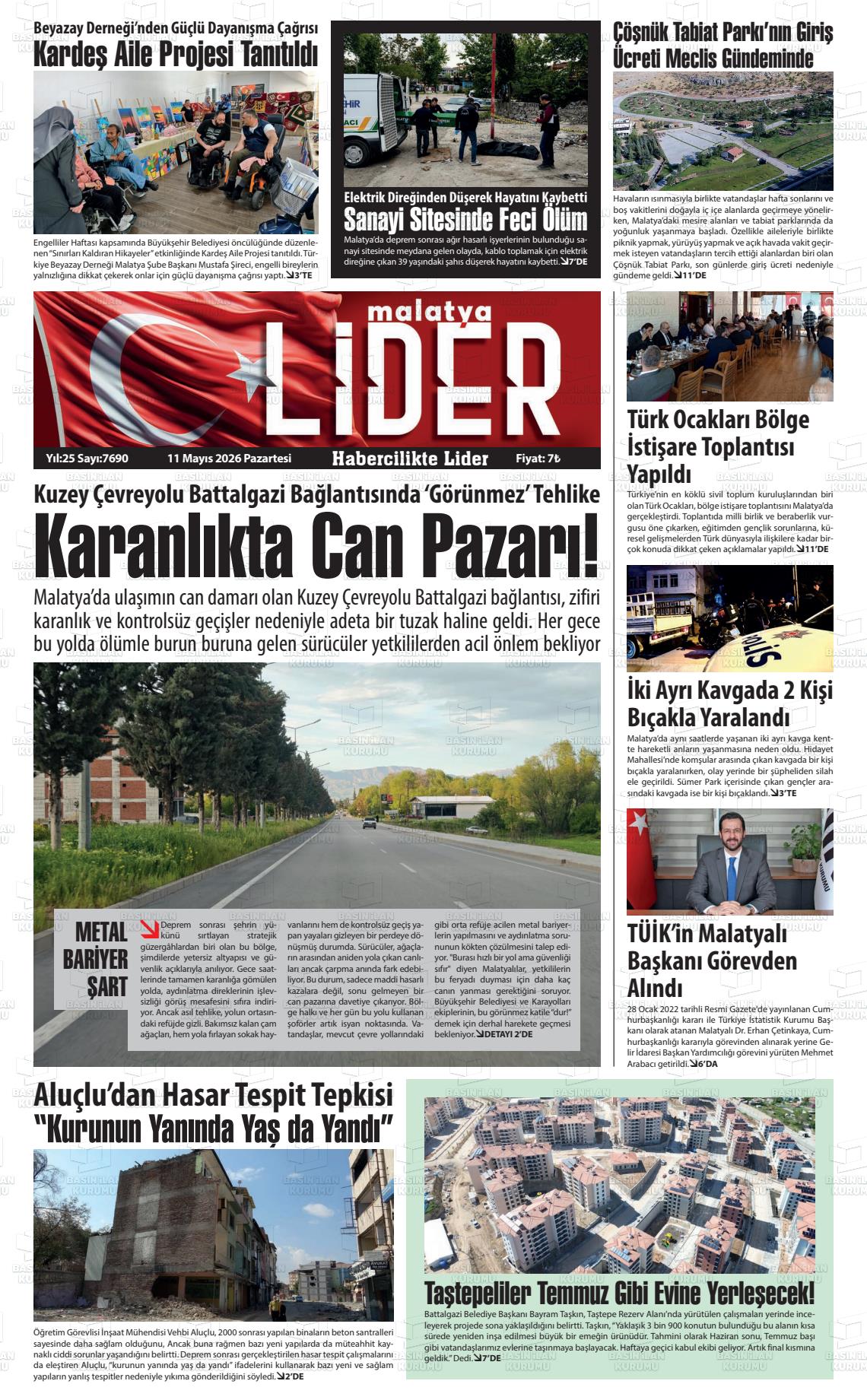 Malatya Sonsoz 11.05.2026