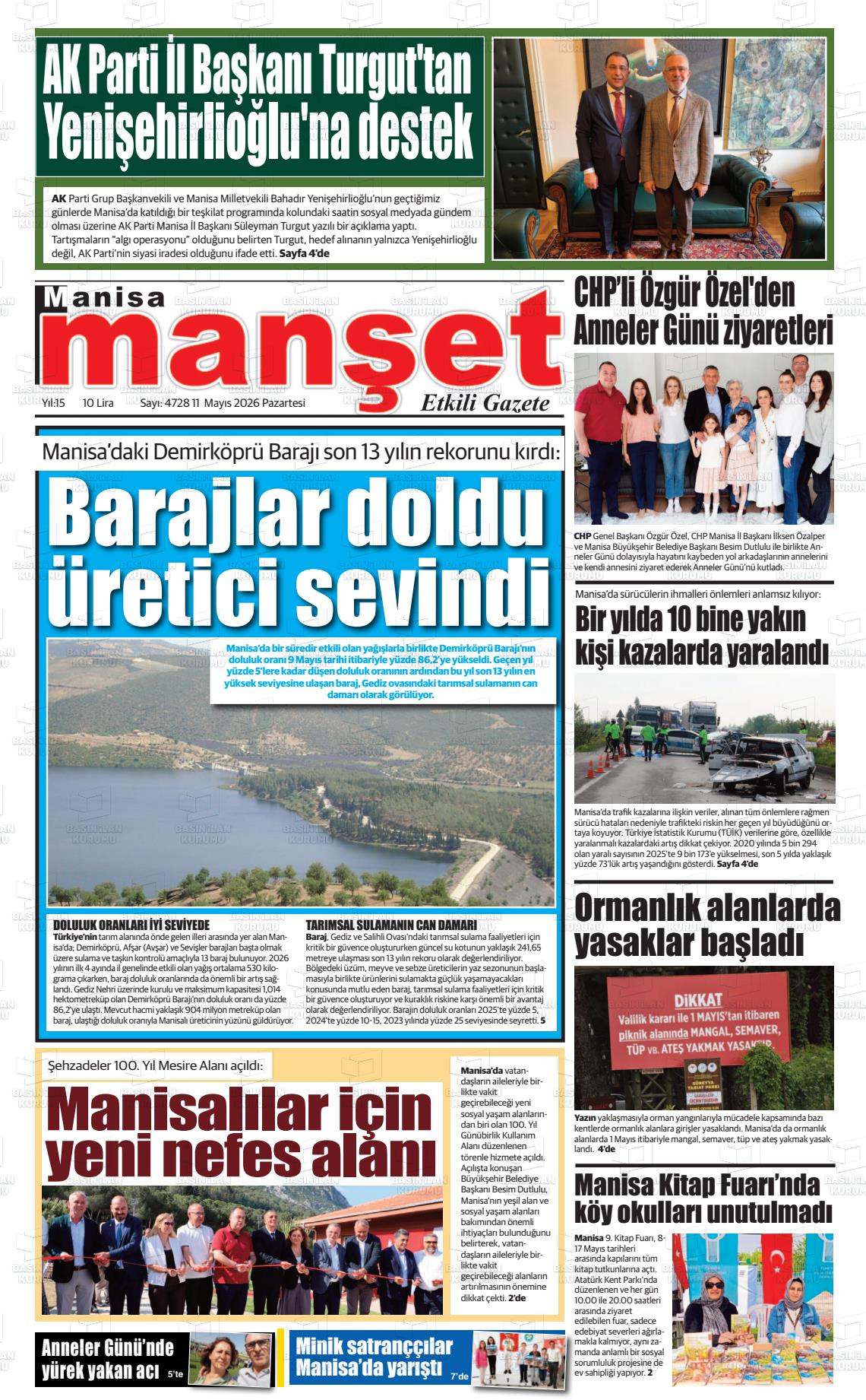 Manisa Manset 11.05.2026