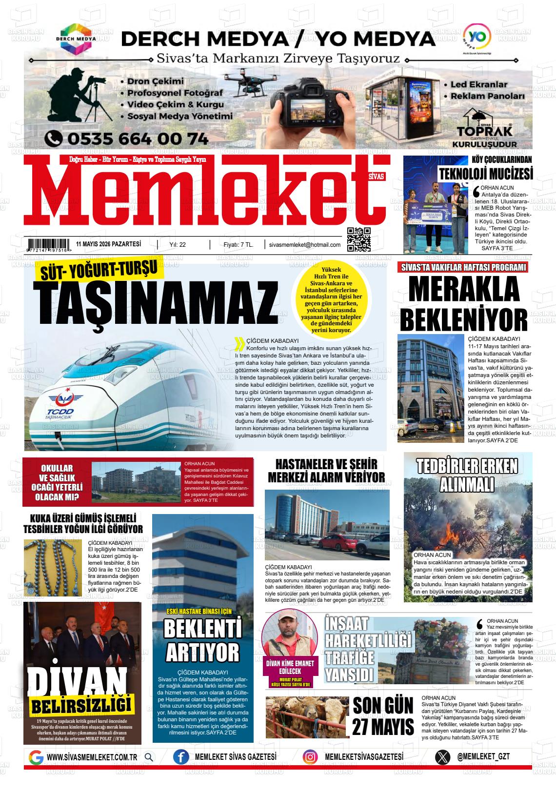 Sivas Memleket 11.05.2026