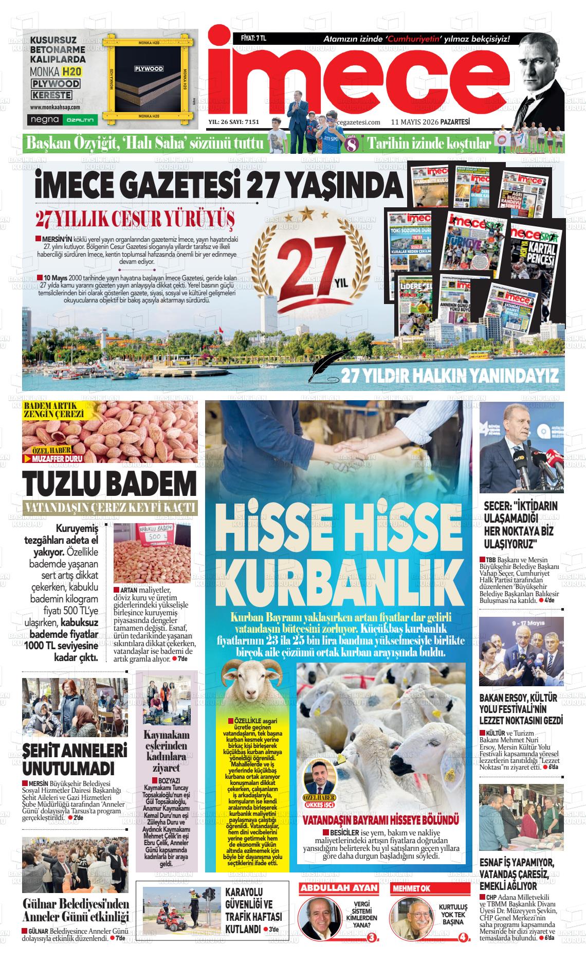Mersin Imece 11.05.2026