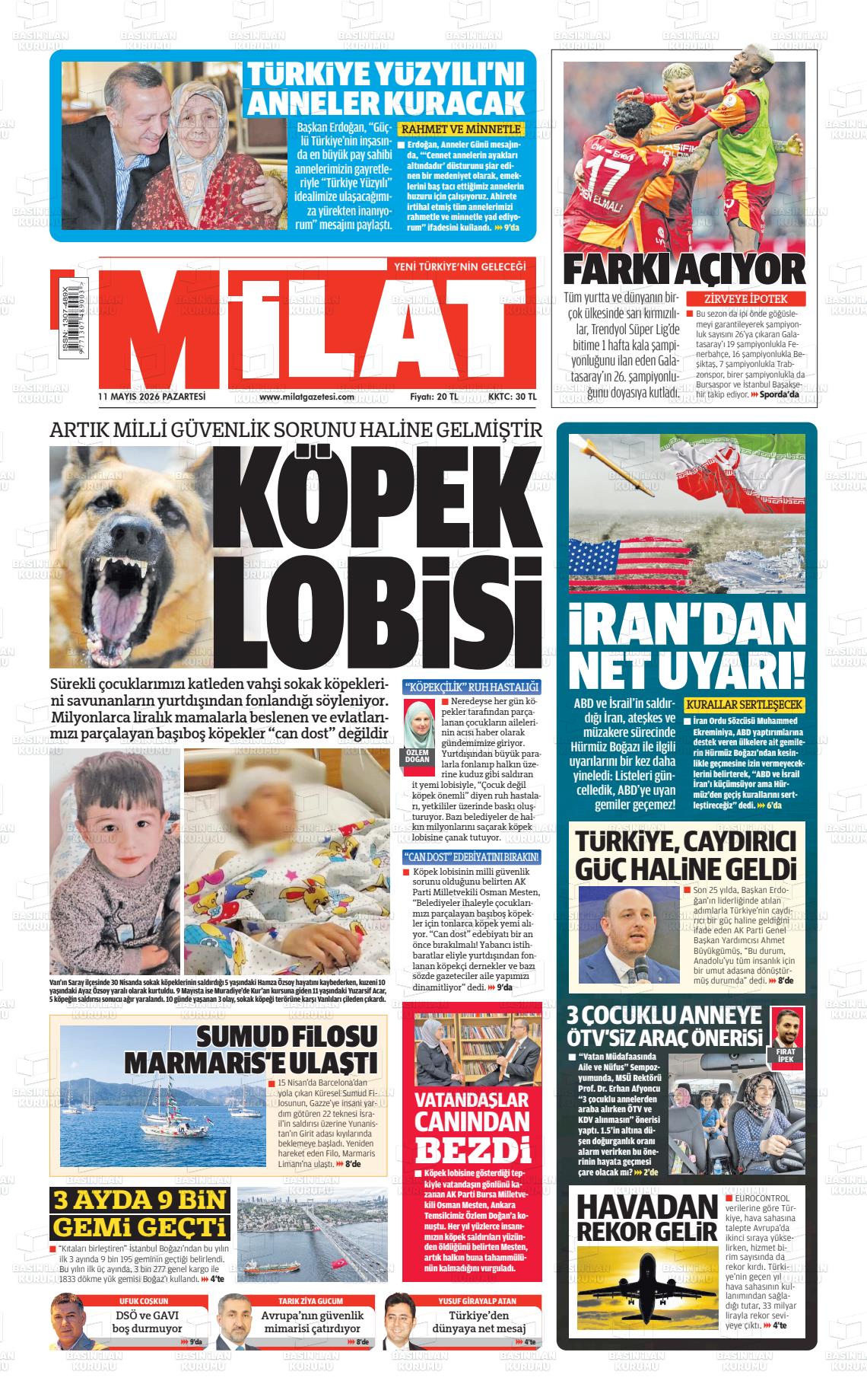 Milat Gazetesi 11.05.2026