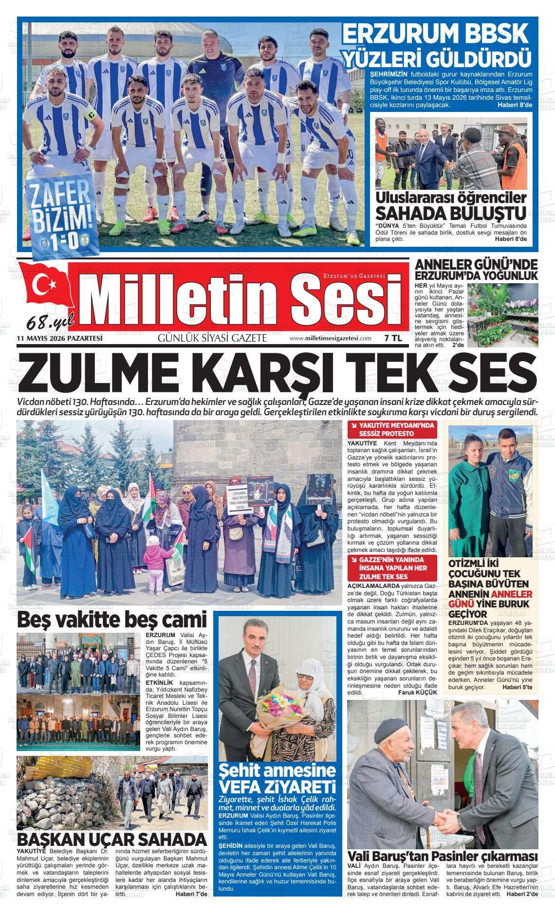 Erzurum Milletinsesi 11.05.2026