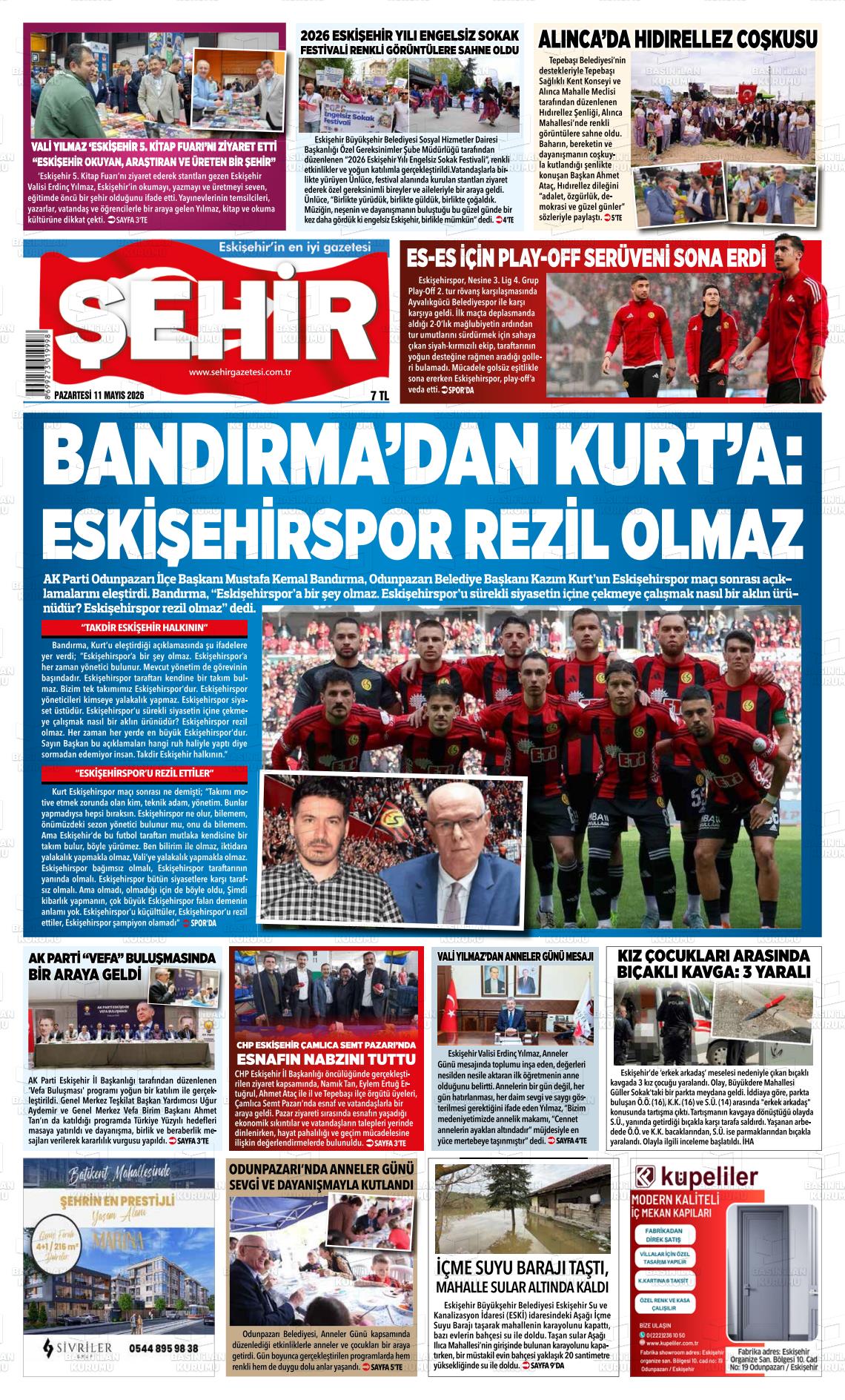 Eskisehir Sehir 11.05.2026