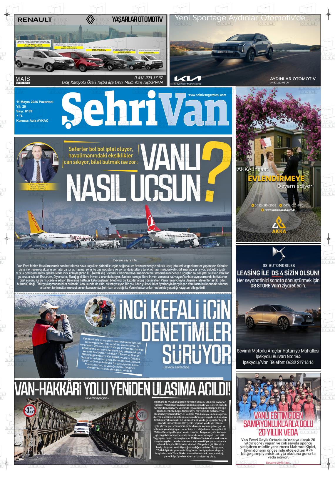 Van Sehri 11.05.2026