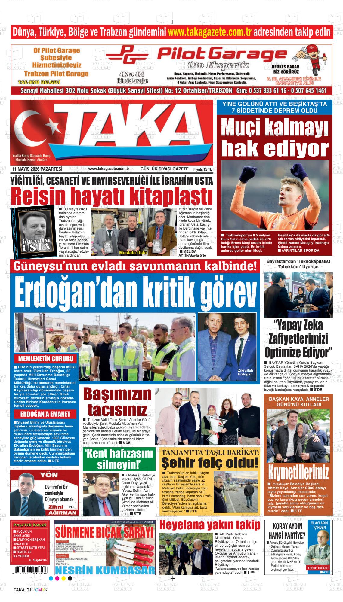 Trabzon Taka 11.05.2026