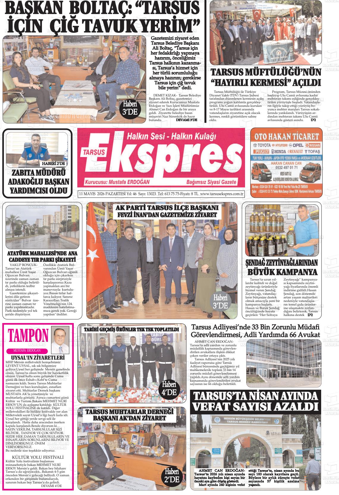 Mersin Tarsusekspres 11.05.2026
