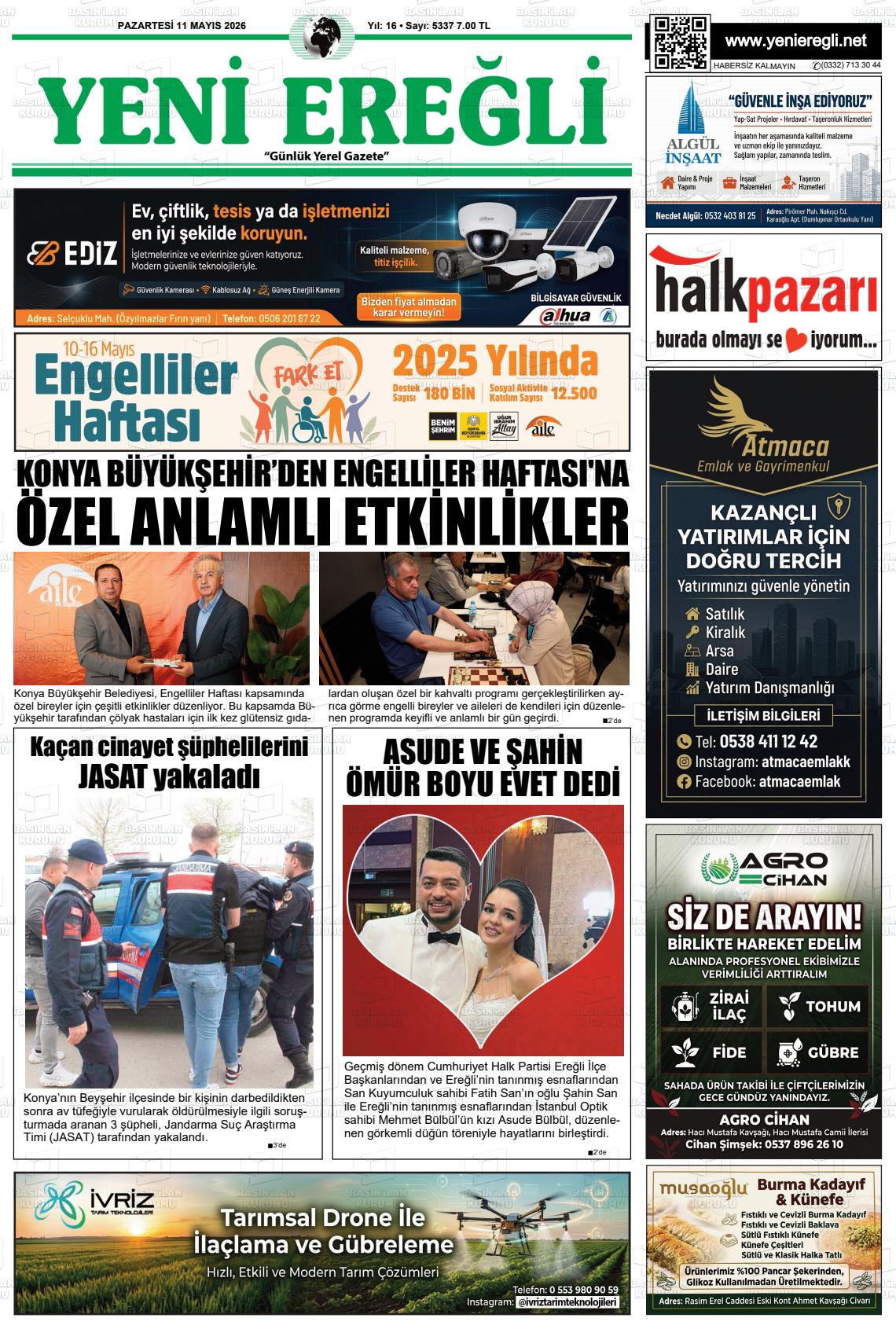 Konya Yenieregli 11.05.2026