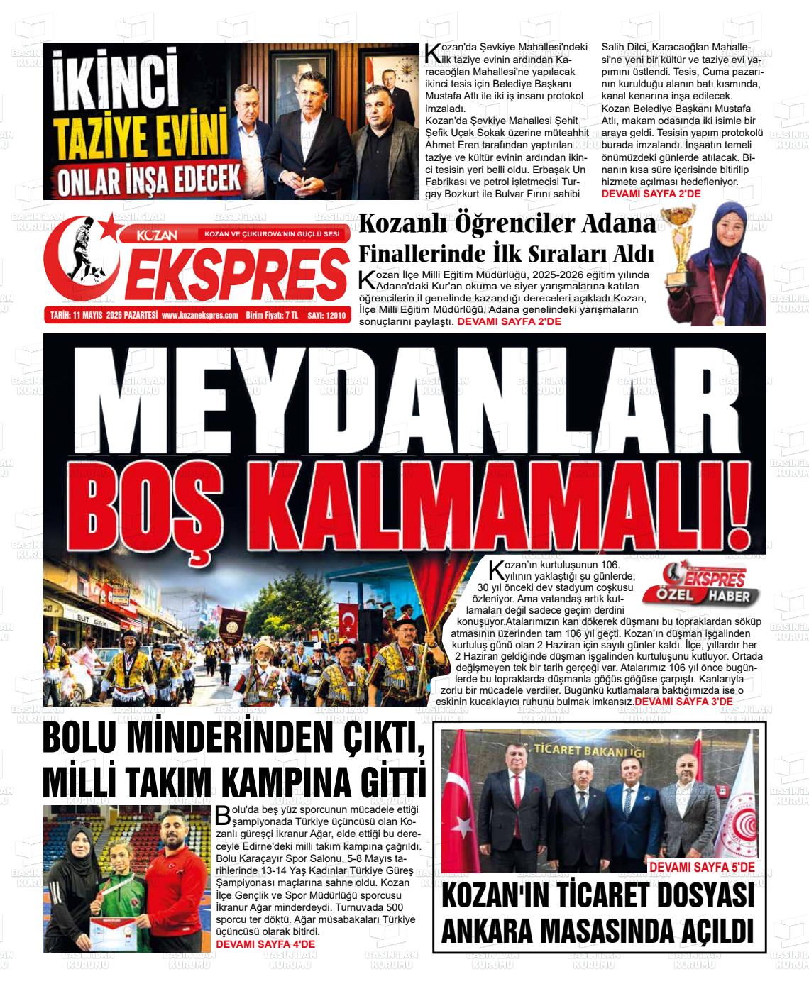 Adana Yenihursoz 11.05.2026