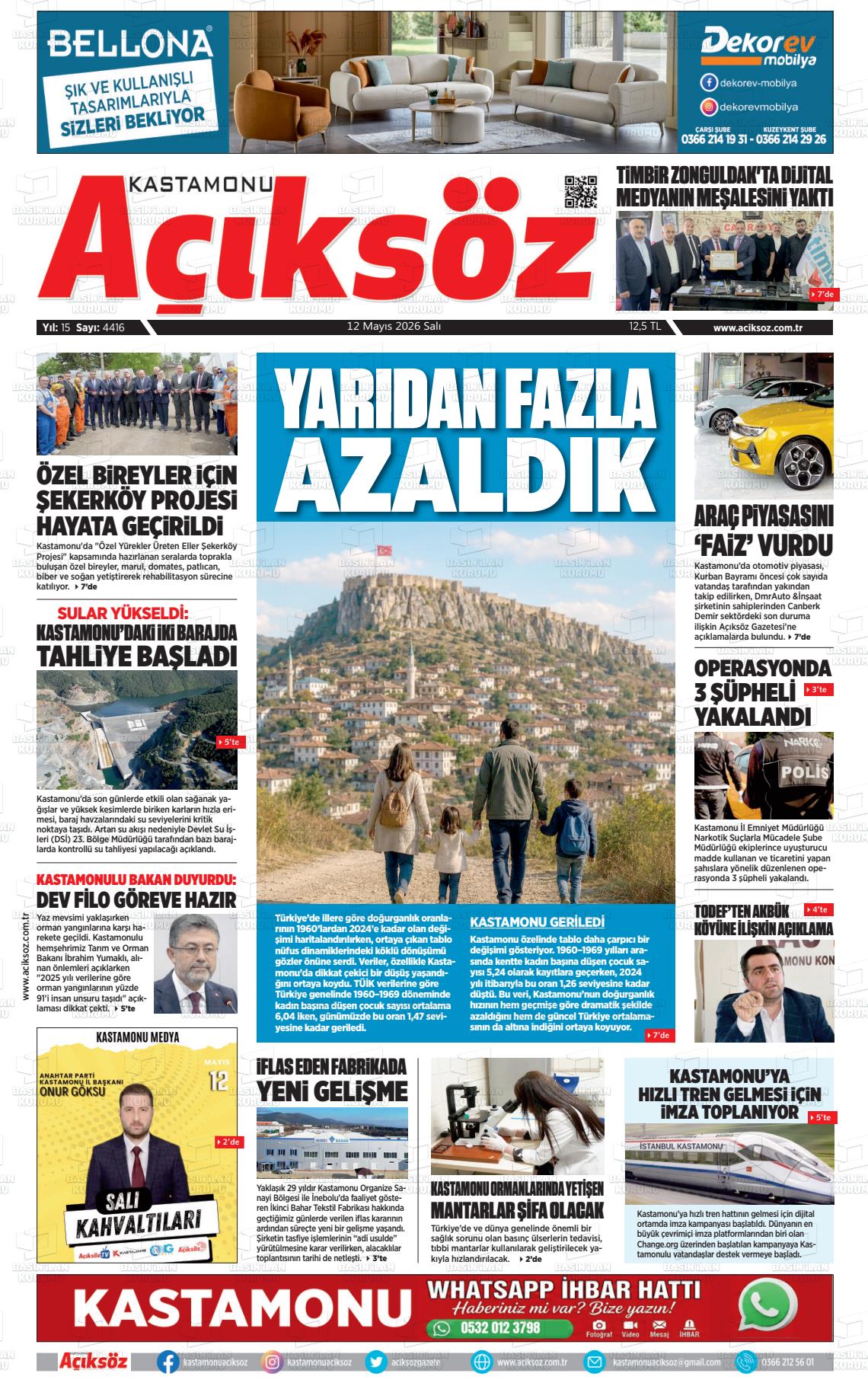 Kastamonu Aciksoz 12.05.2026