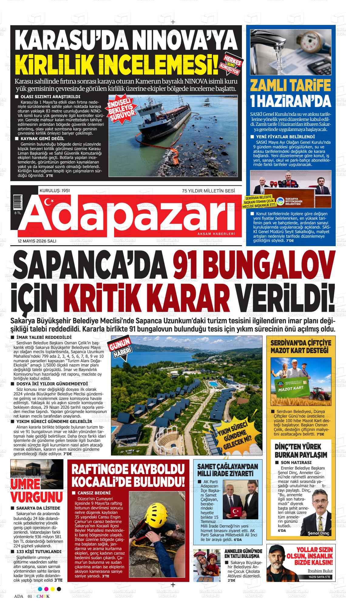 Sakarya Adapazariaksamhaberleri 12.05.2026
