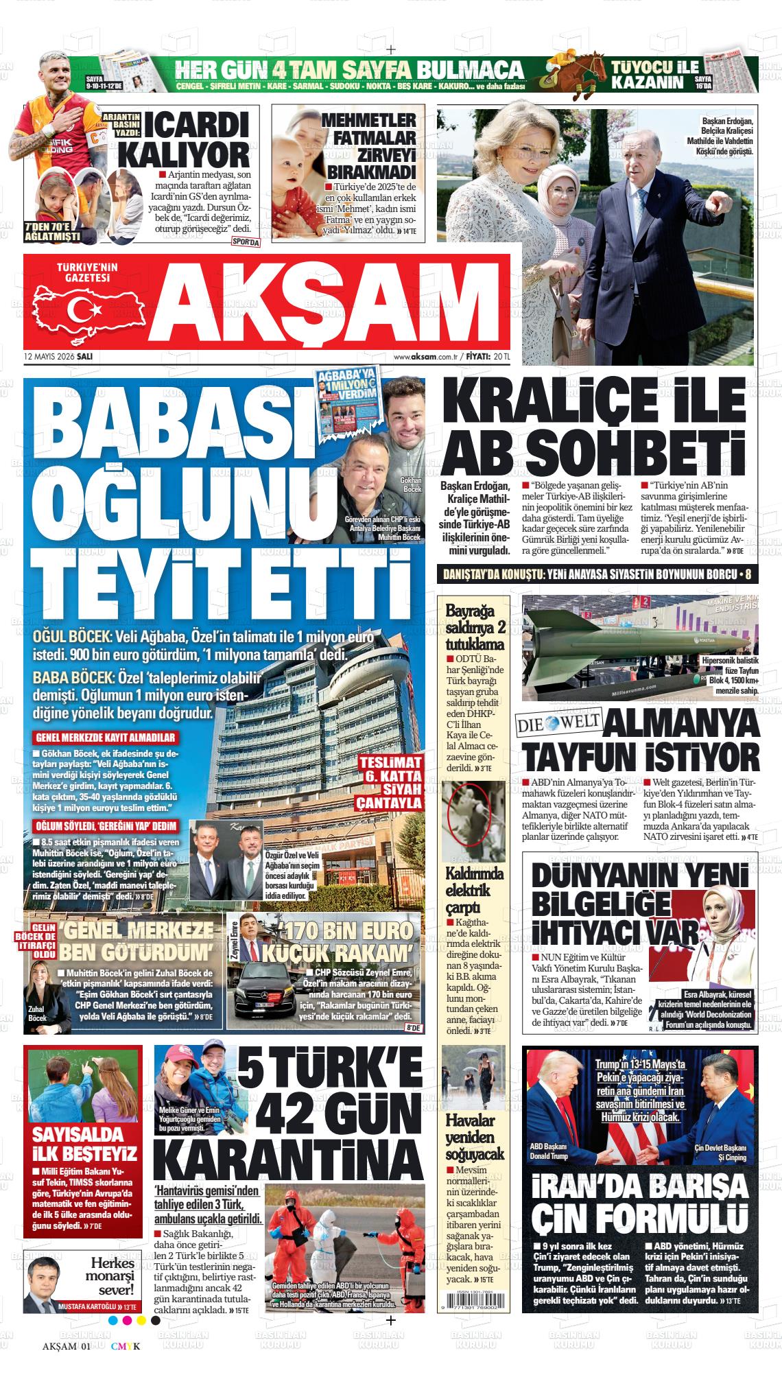 Akşam Gazetesi 12.05.2026