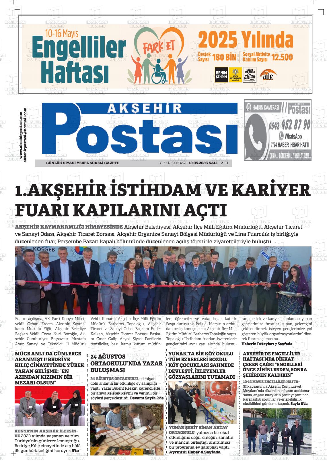 Konya Aksehirpostasi 12.05.2026
