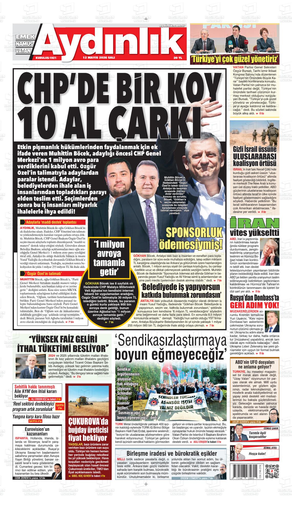 Istanbul Aydinlikvatanemeknamus 12.05.2026