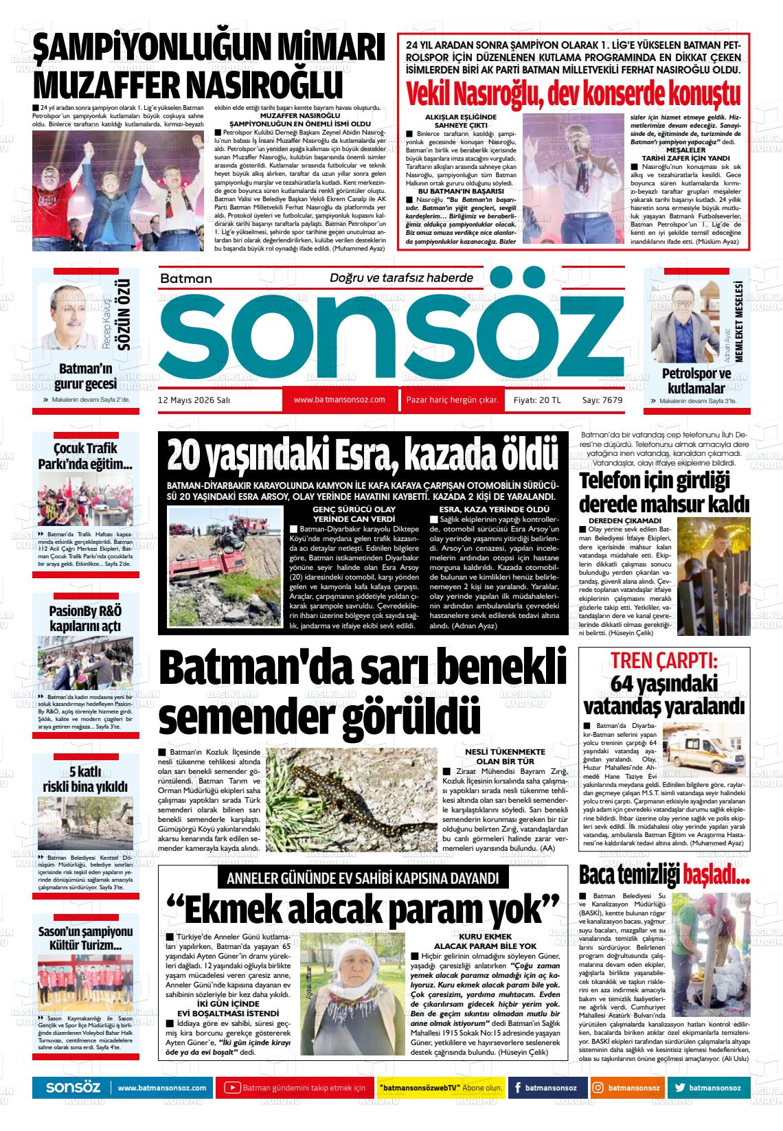 Batman Sonsoz 12.05.2026