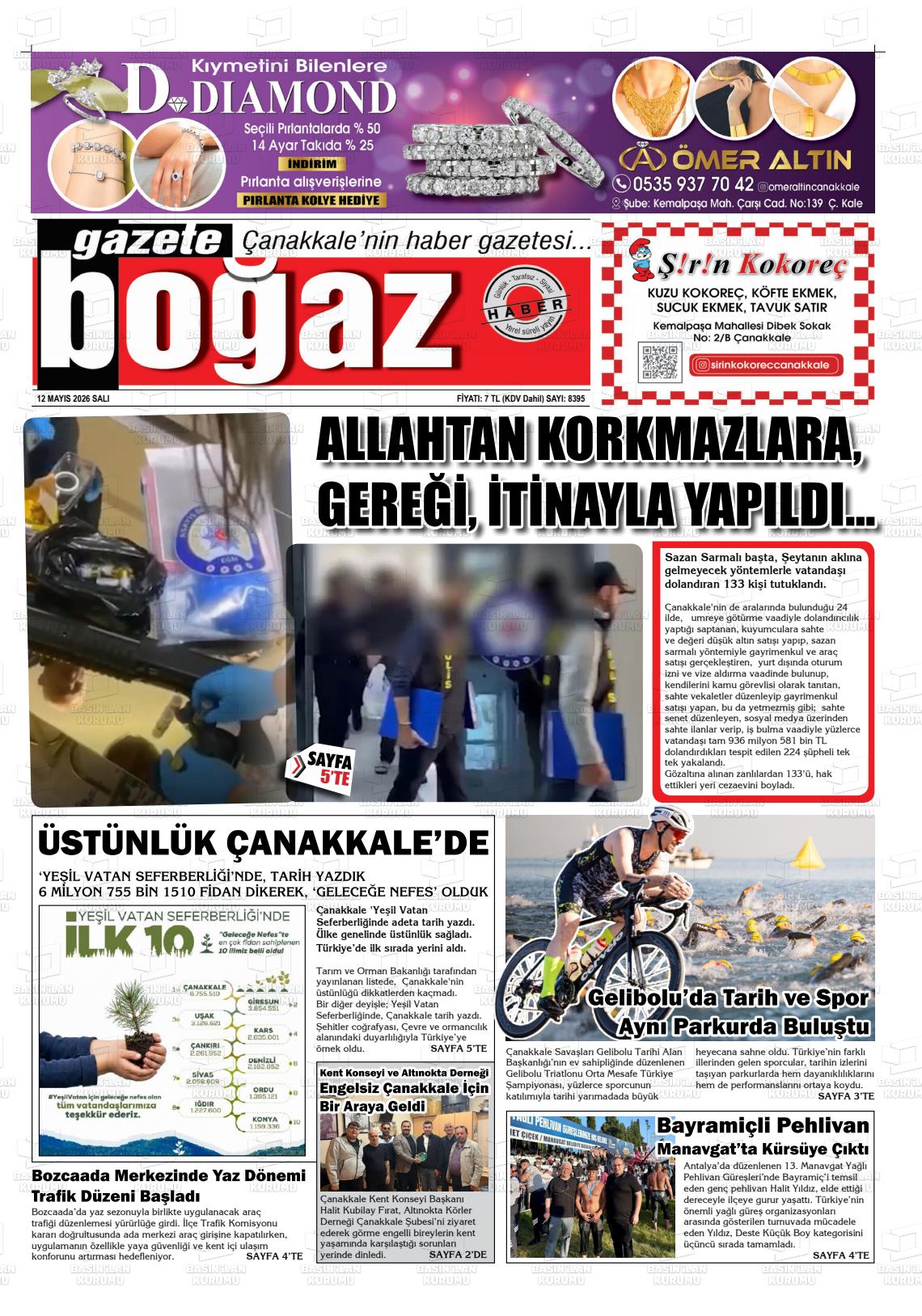 Canakkale Bogaz 12.05.2026