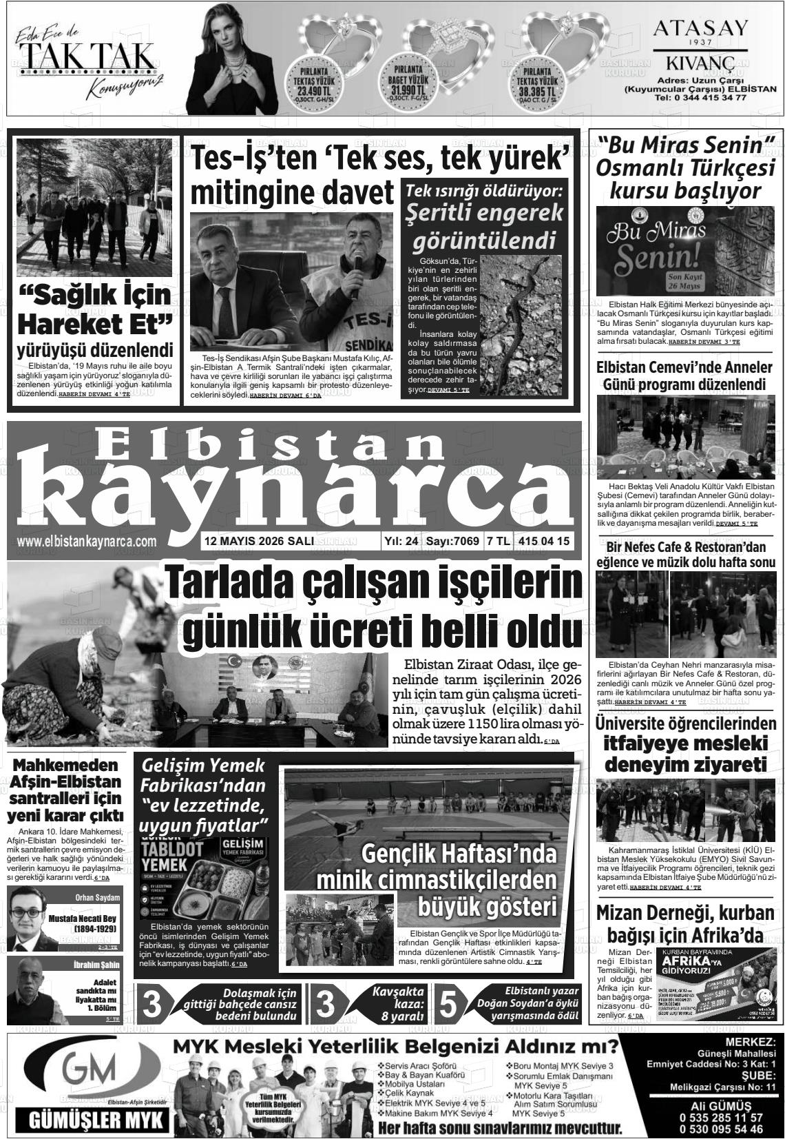 Kahramanmaras Elbistankaynarca 12.05.2026