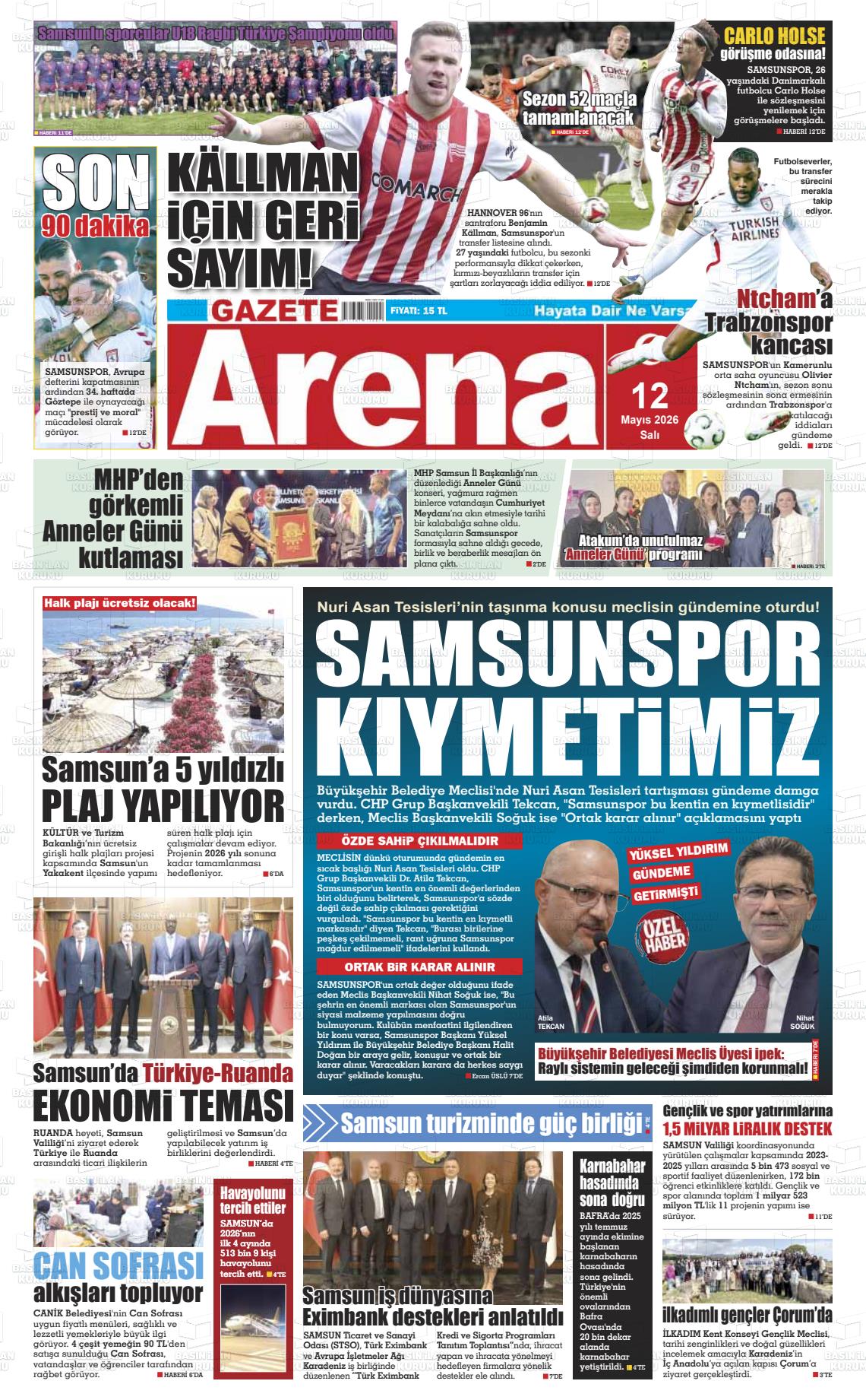 Samsun Gazetearena 12.05.2026