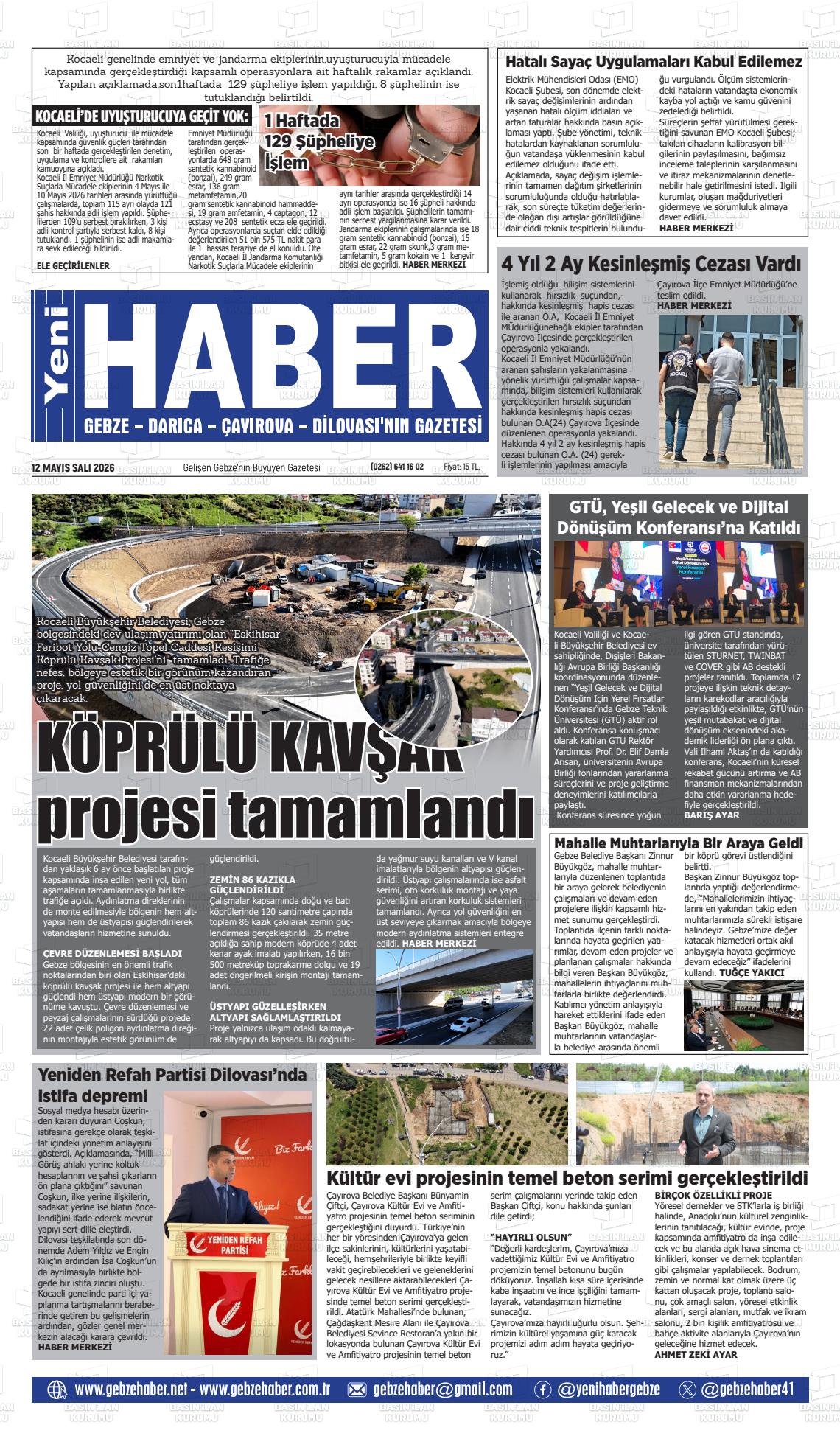 Kocaeli Gebzehaber 12.05.2026