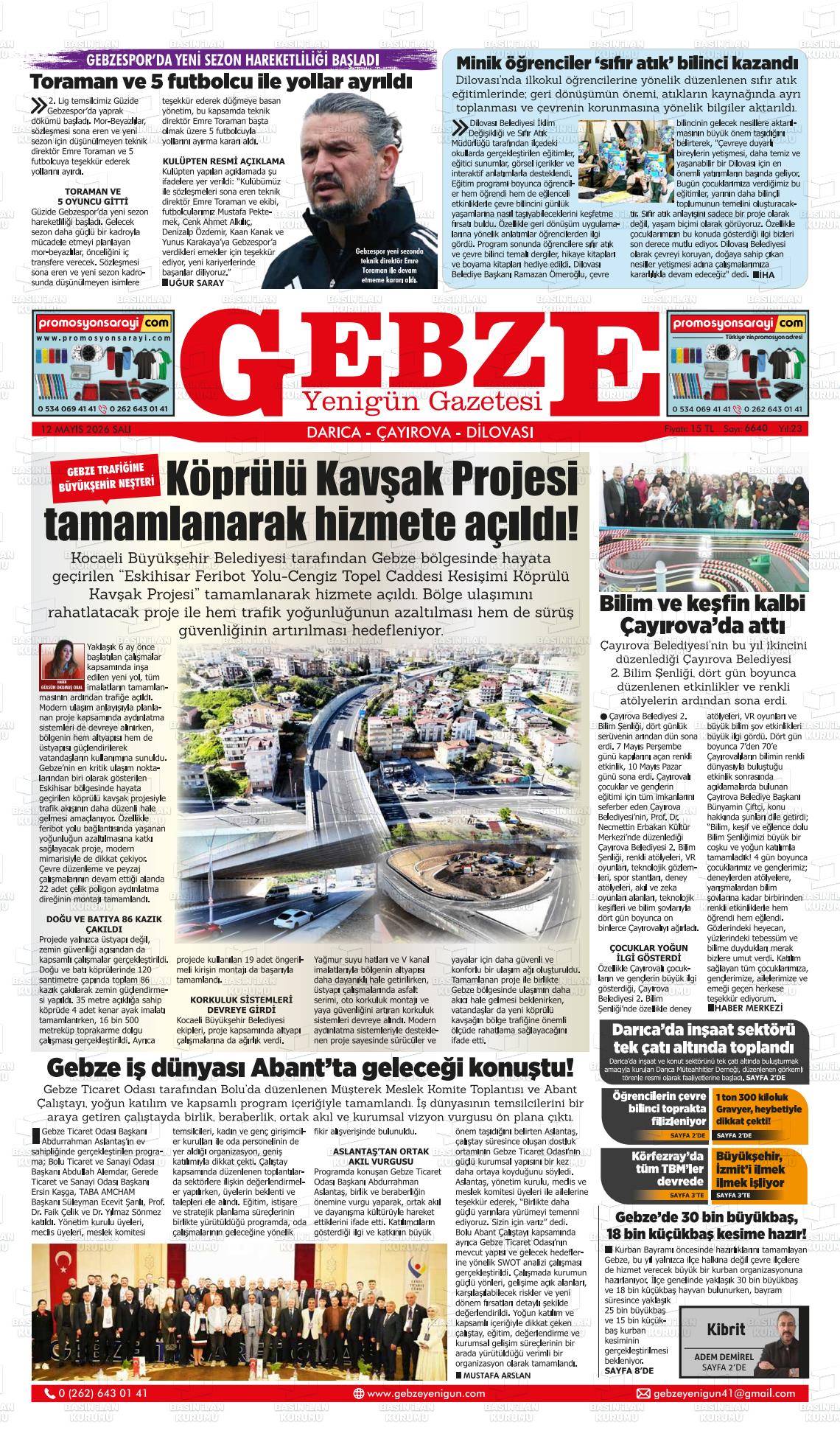 Kocaeli Gebzeyenigun 12.05.2026