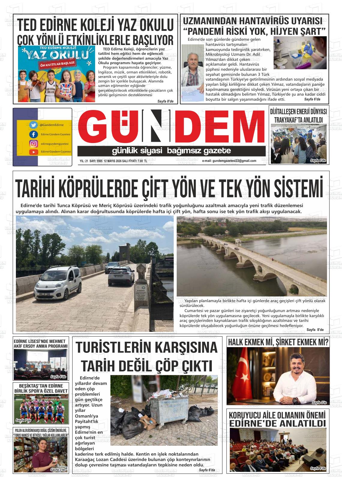 Edirne Gundem 12.05.2026