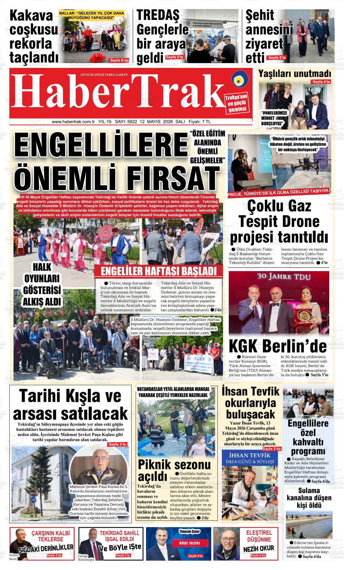Tekirdag Habertrak 12.05.2026