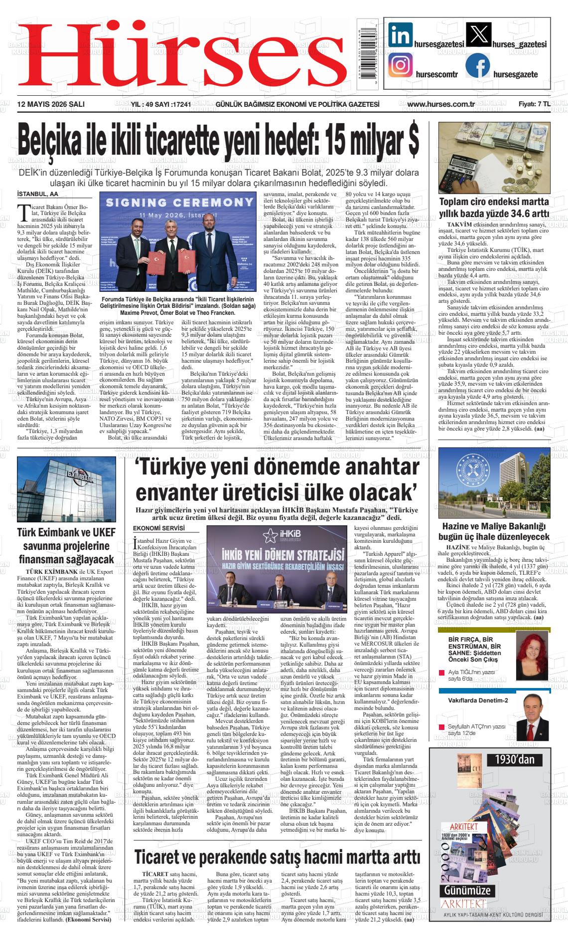 Hürses Gazetesi 12.05.2026