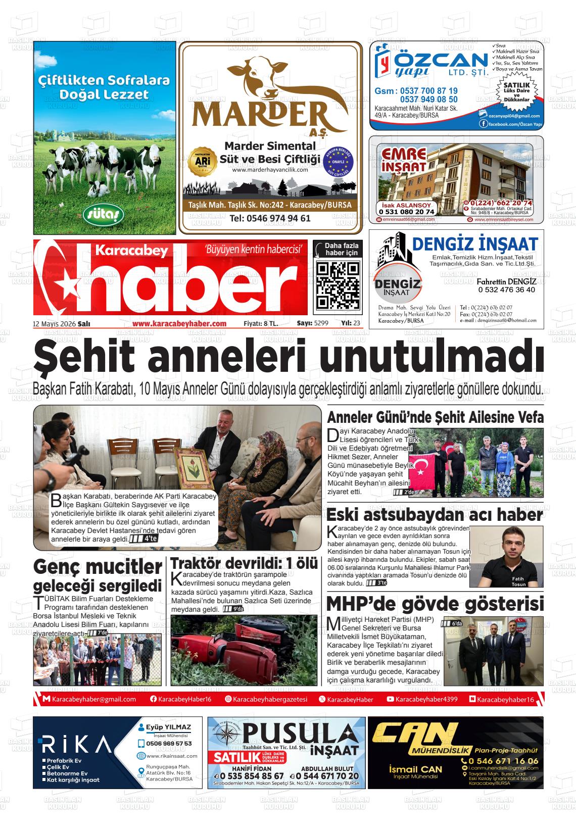 Bursa Karacabeyhaber 12.05.2026