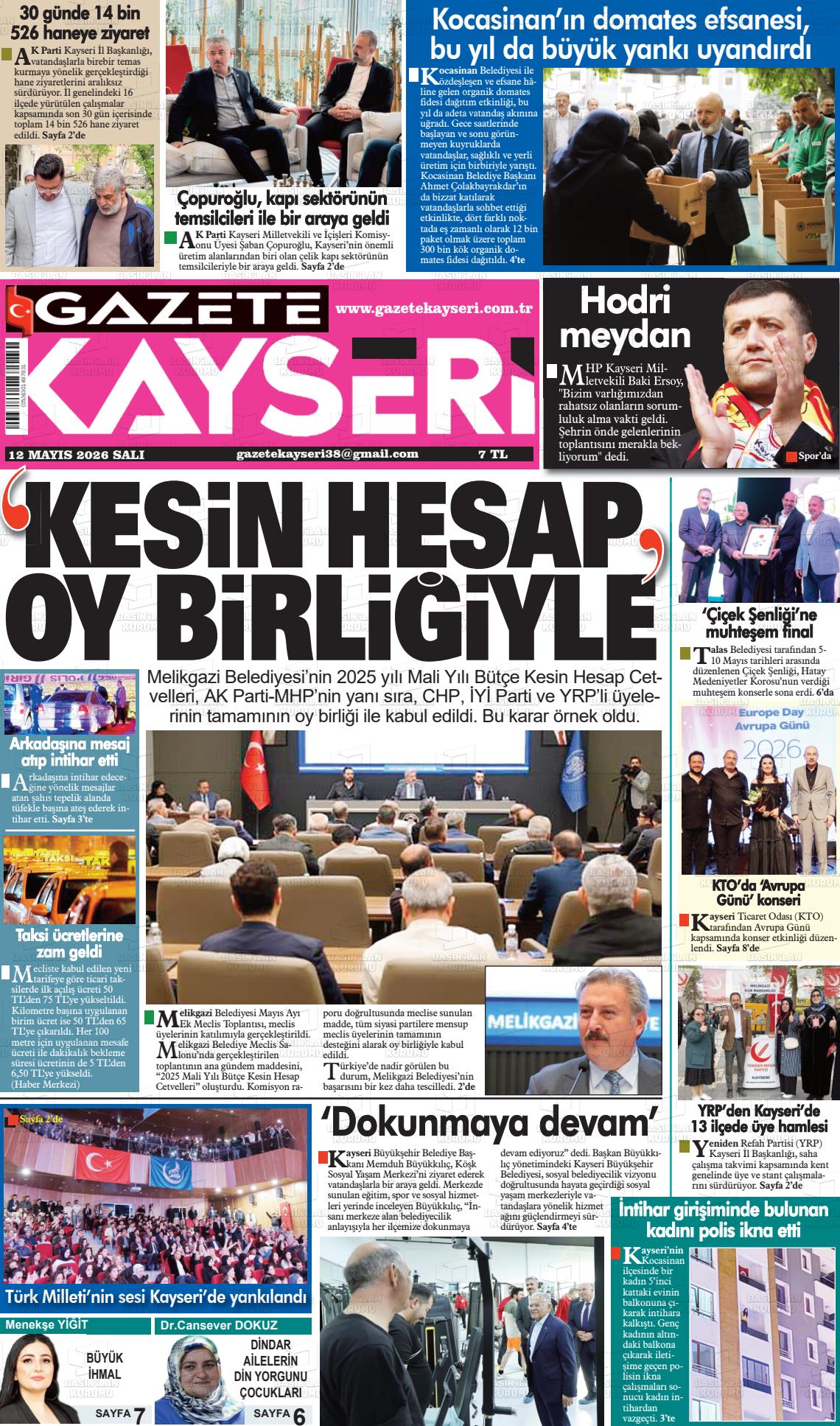 Kayseri Haber 38 12.05.2026