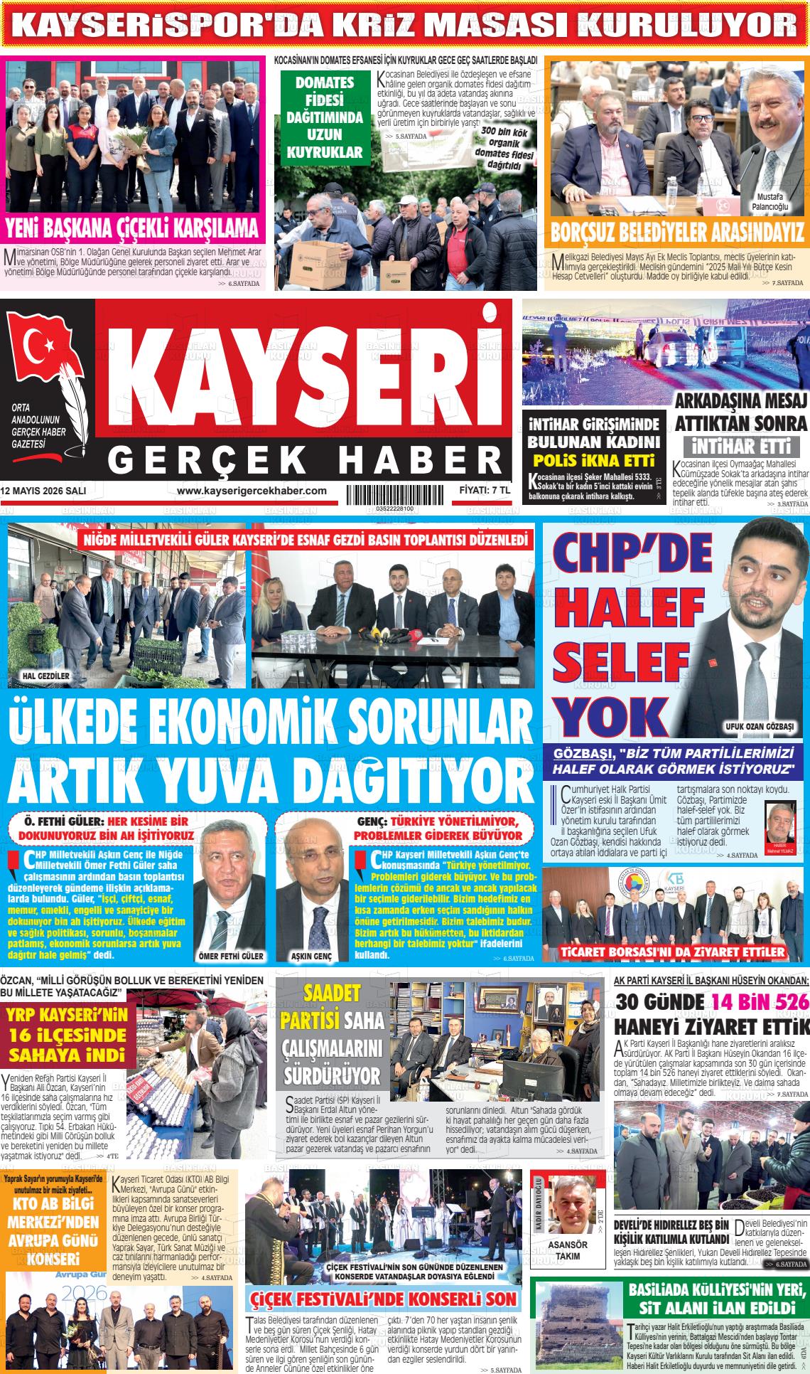 Kayseri Starhaber 12.05.2026