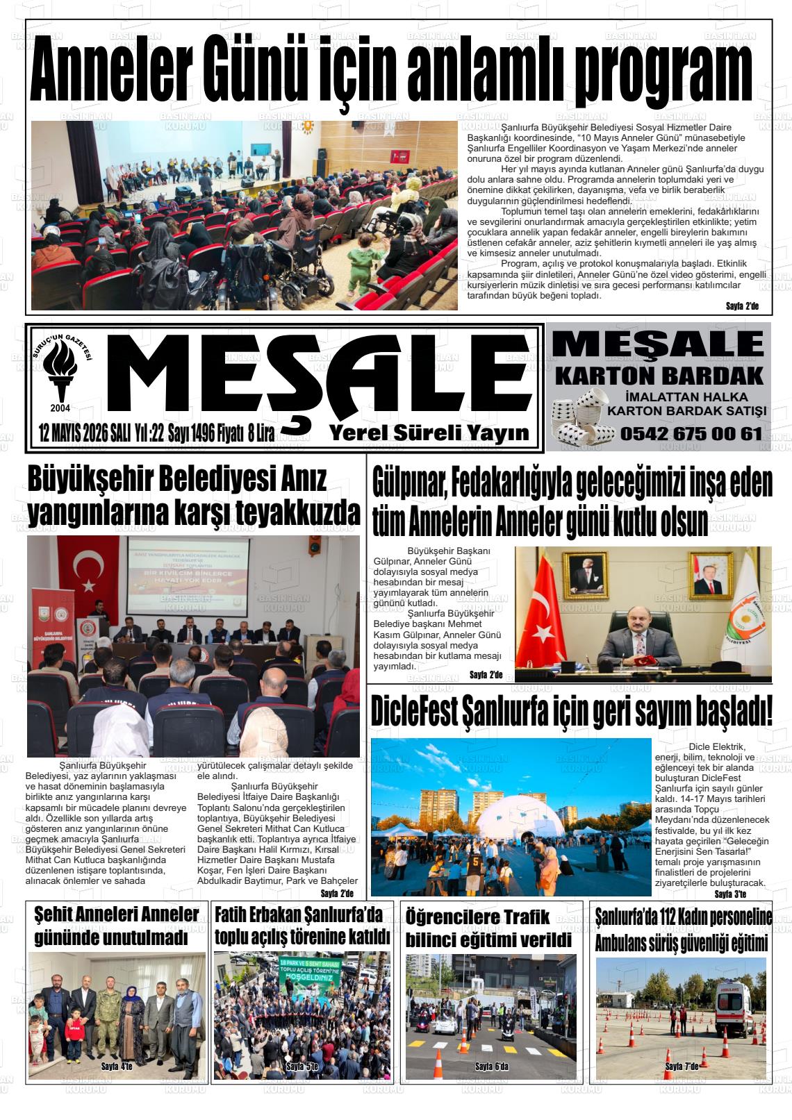Sanliurfa Mesale 12.05.2026