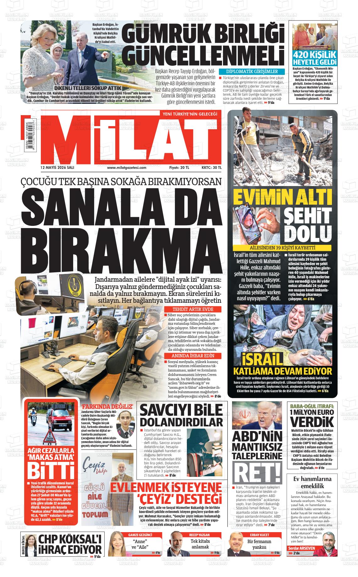 Milat Gazetesi 12.05.2026