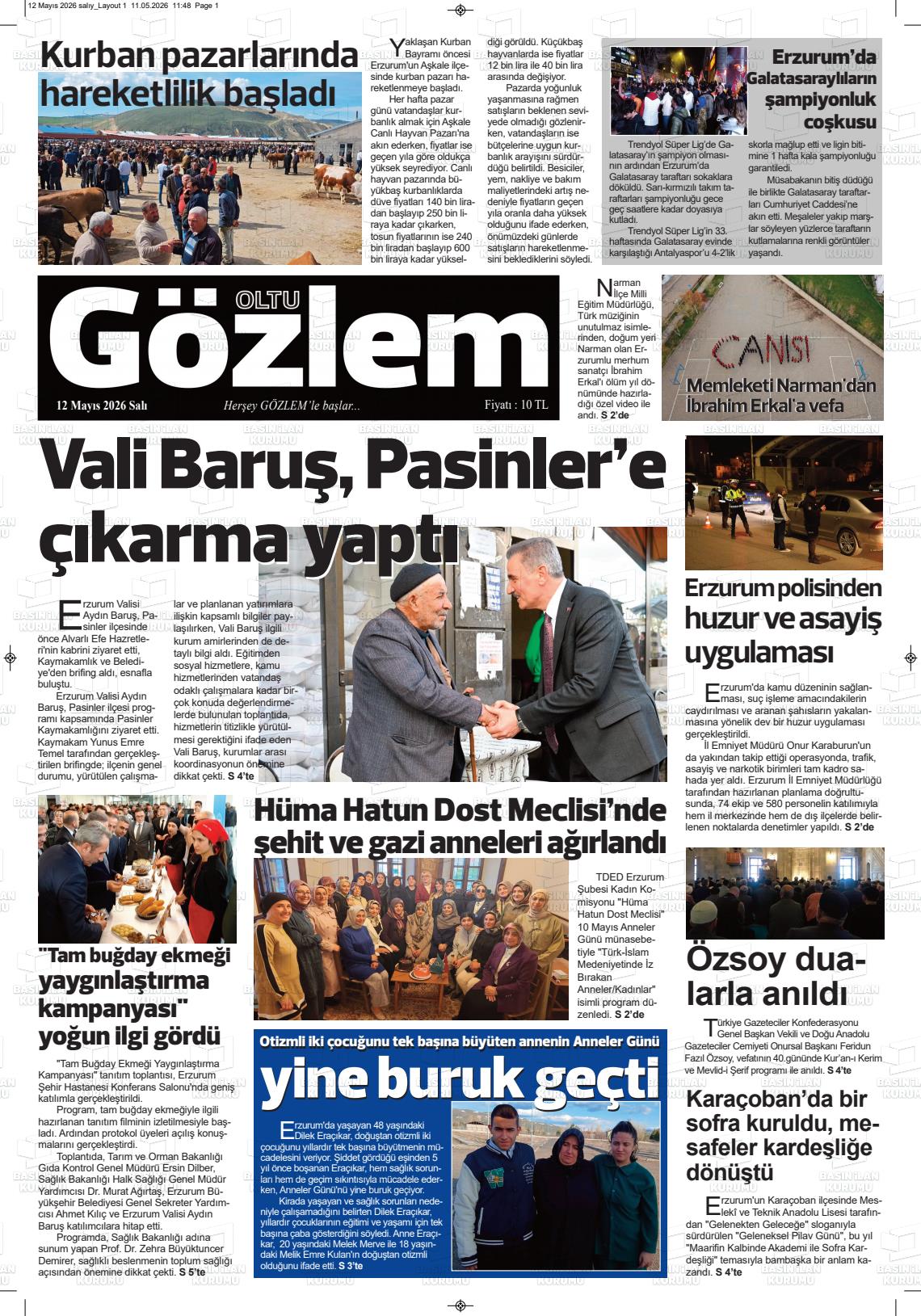 Erzurum Oltugozlem 12.05.2026