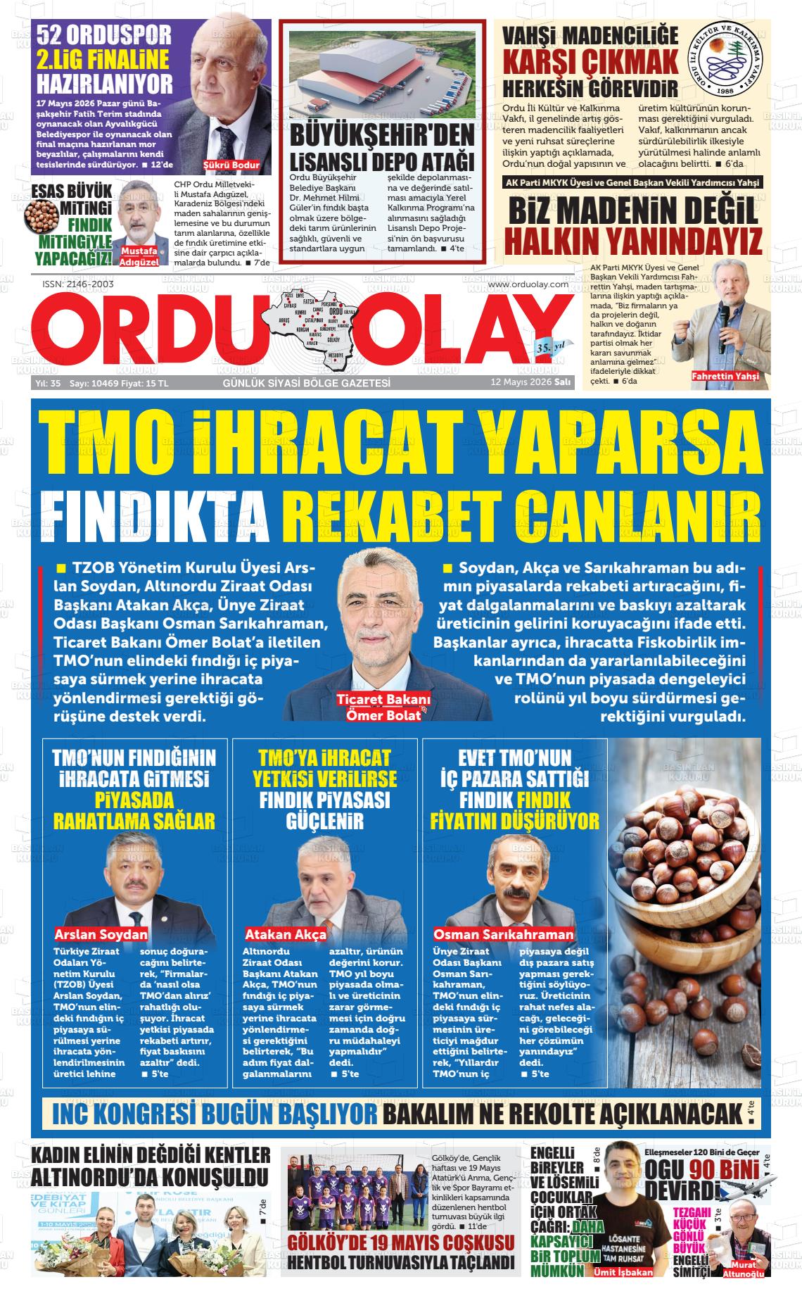 Ordu Olay 12.05.2026