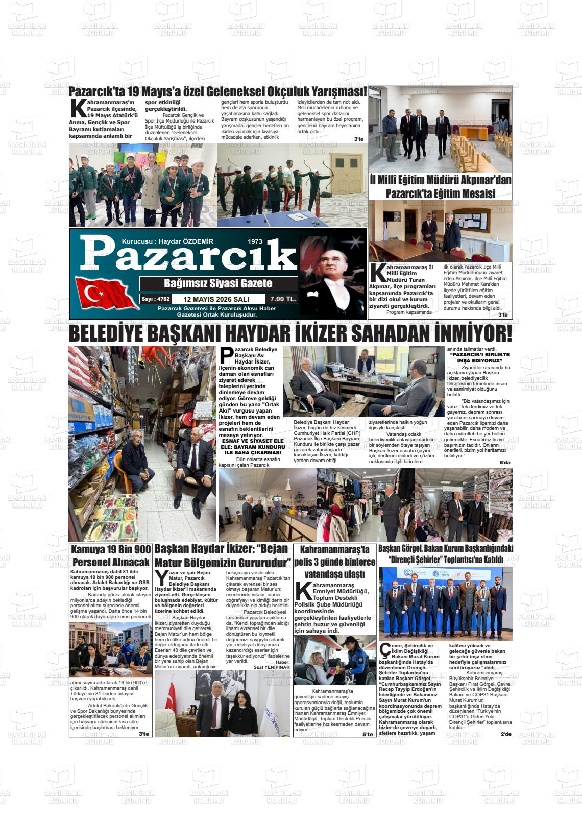 Kahramanmaras Pazarcik 12.05.2026