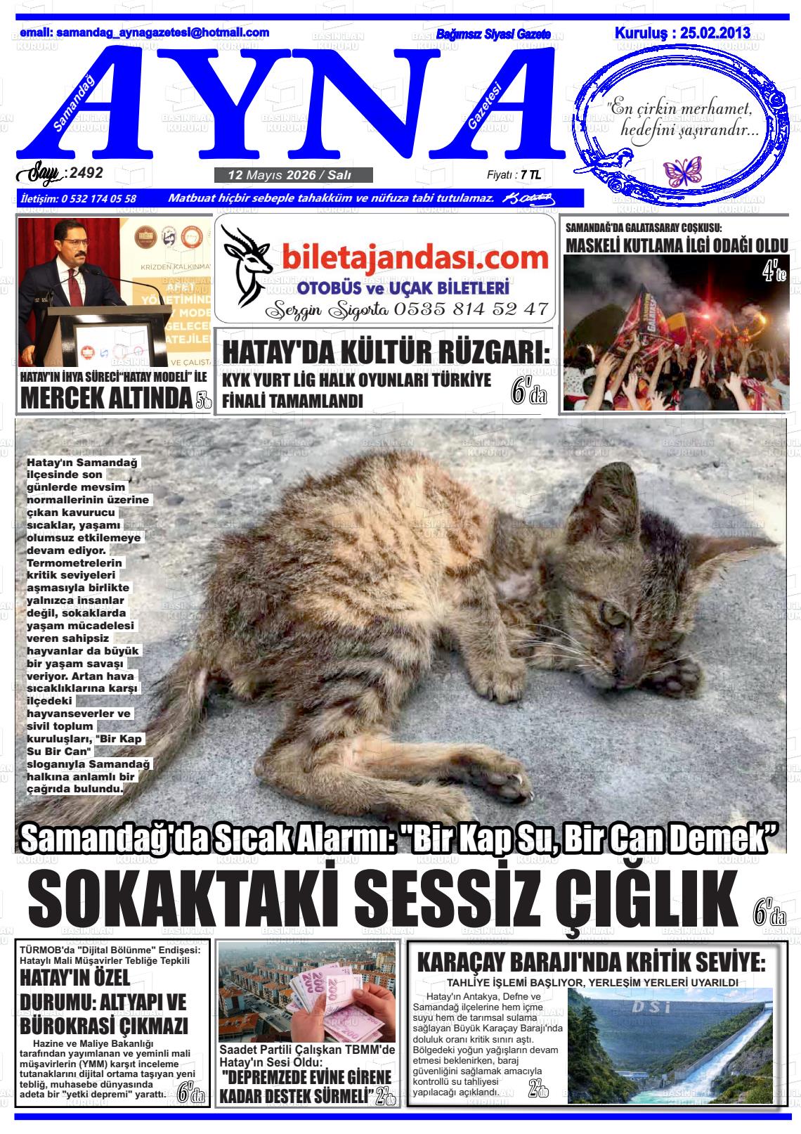 Hatay Samandagayna 12.05.2026