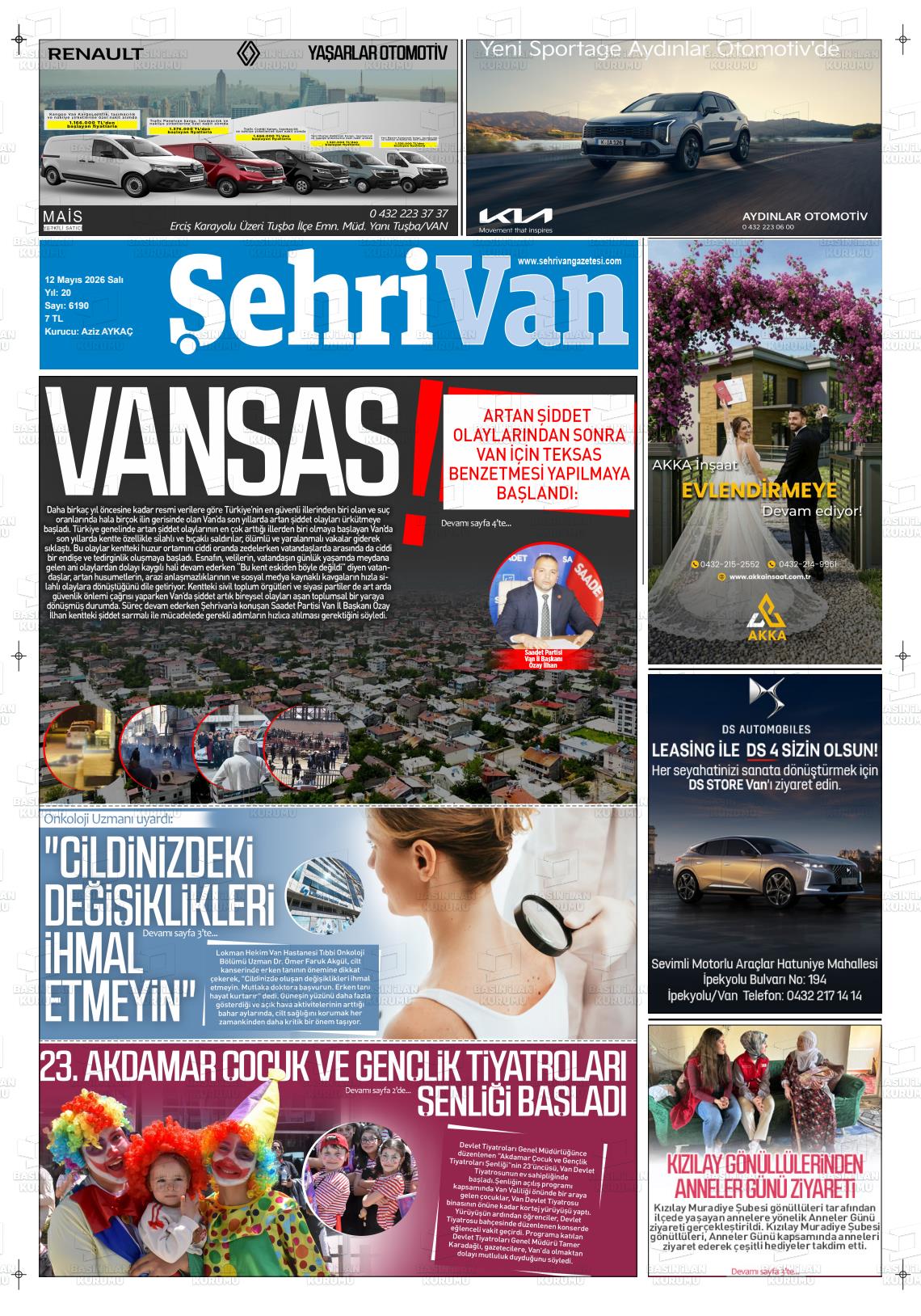 Van Sehri 12.05.2026