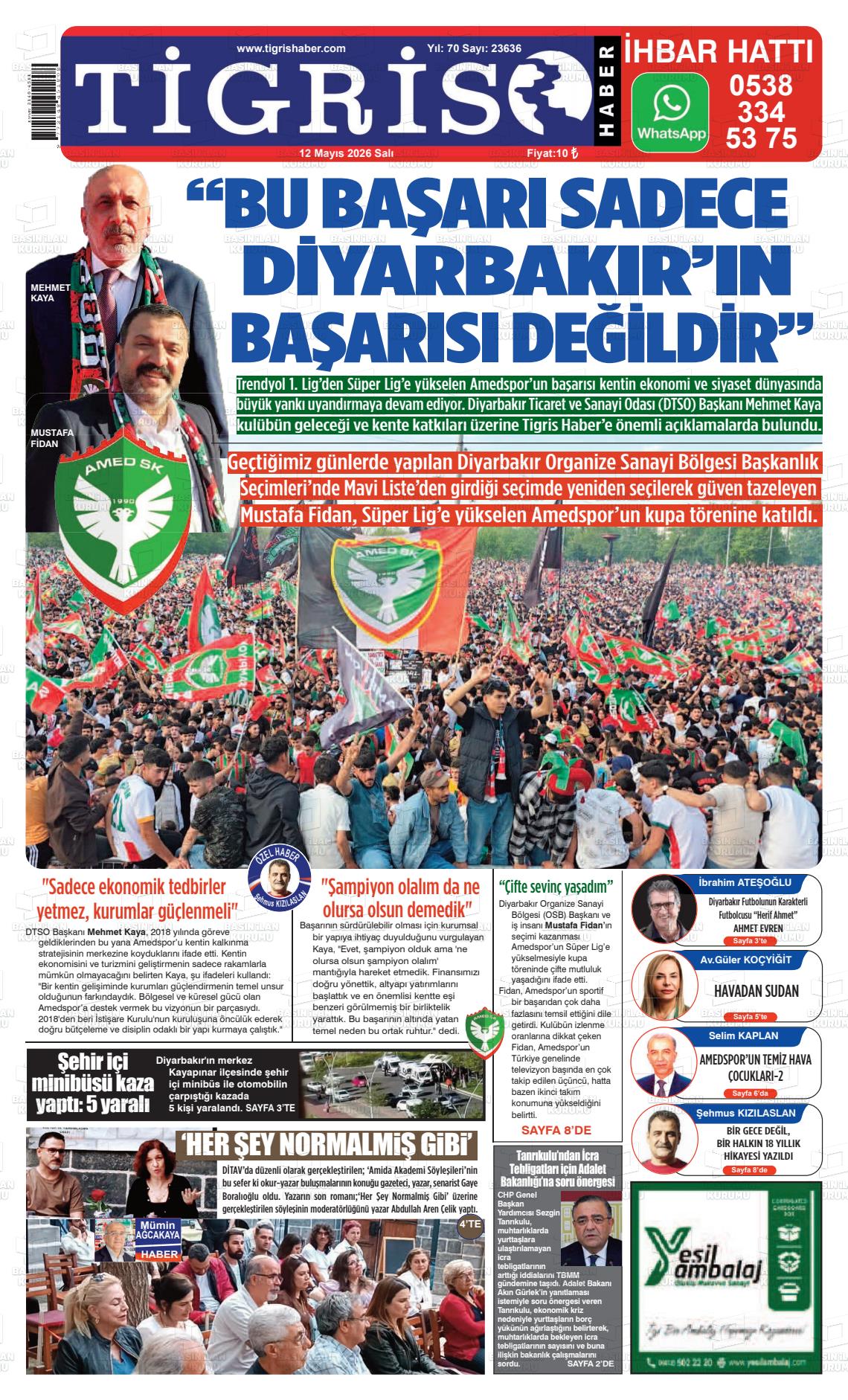 Diyarbakir Tirgis 12.05.2026