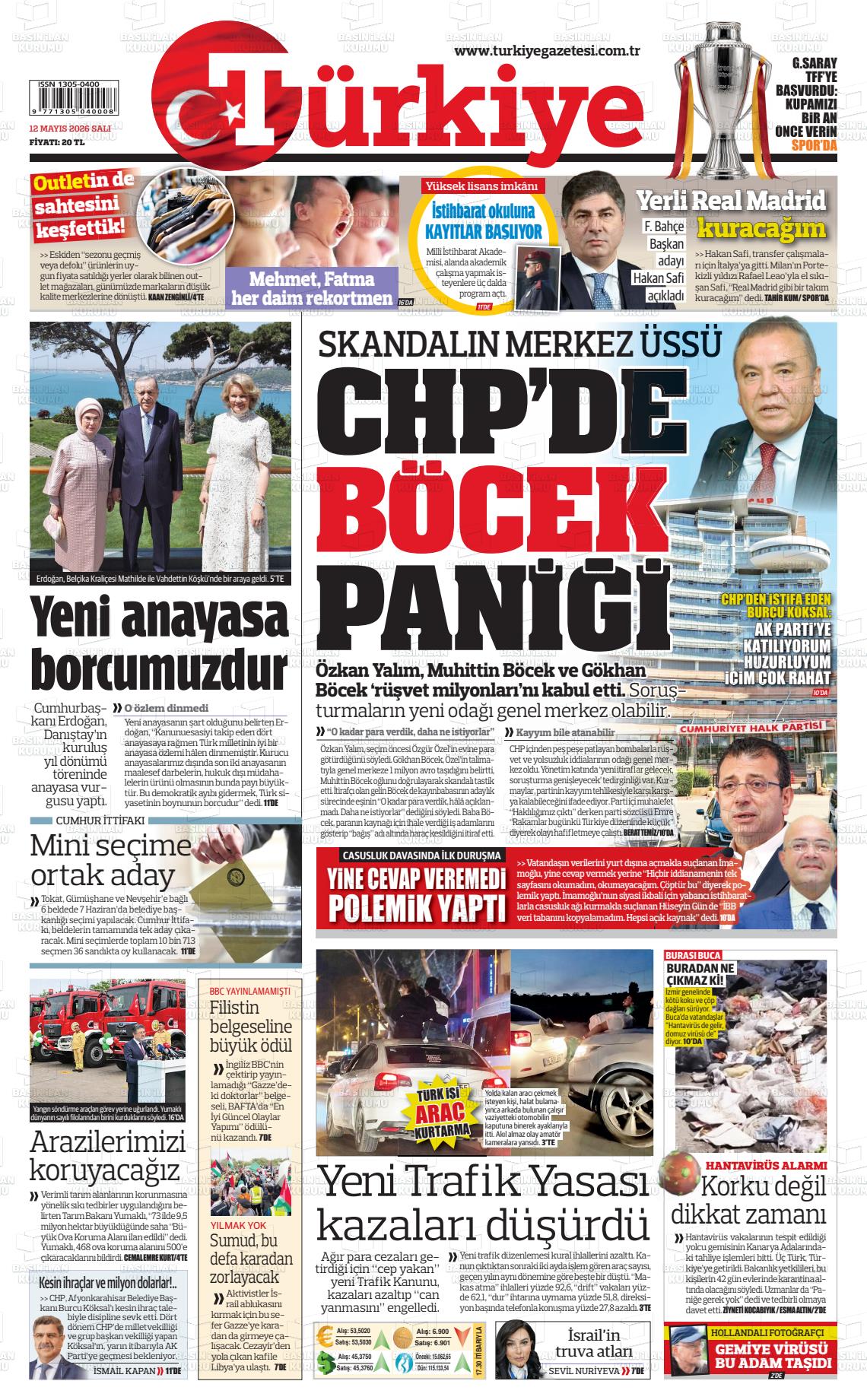 Türkiye Gazetesi 12.05.2026