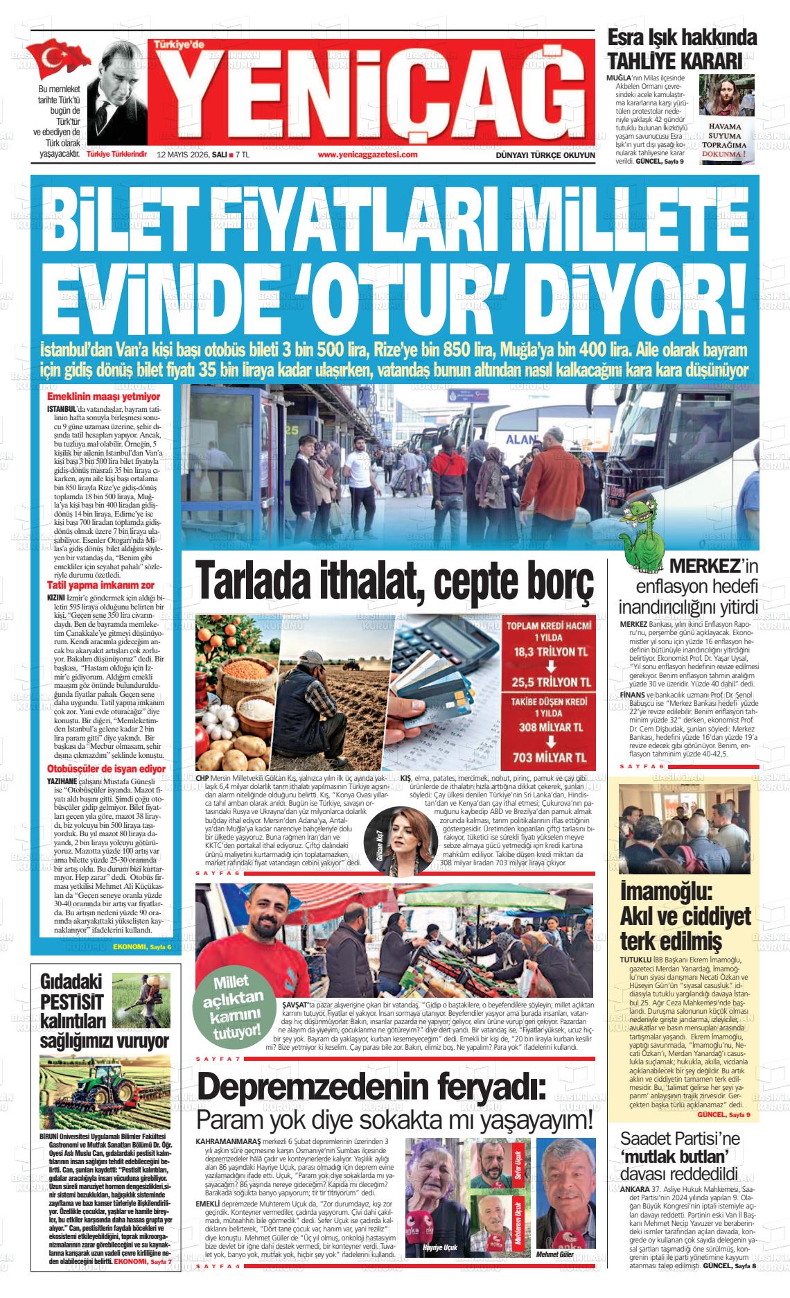 Istanbul Turkiyedeyenicag 12.05.2026