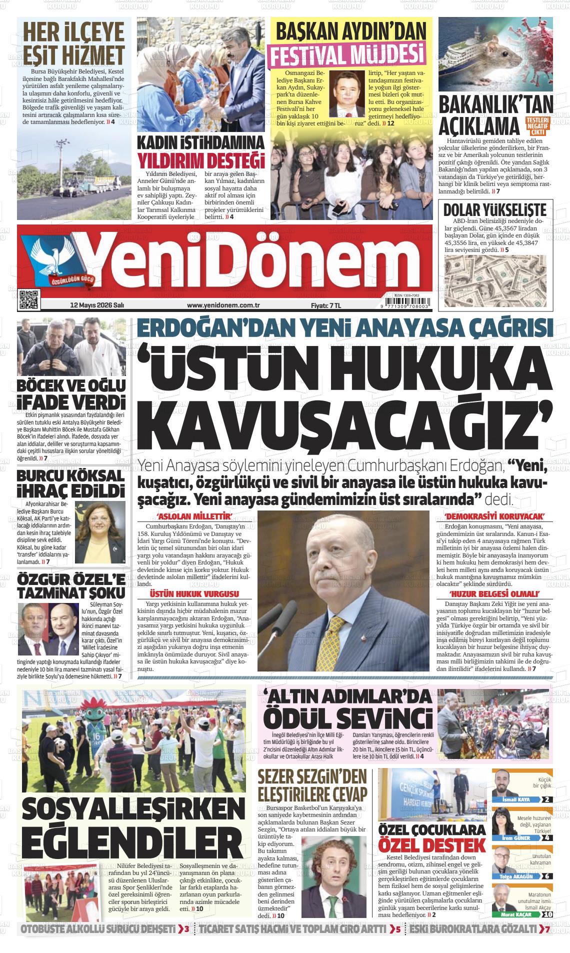 Bursa Yenidonem 12.05.2026