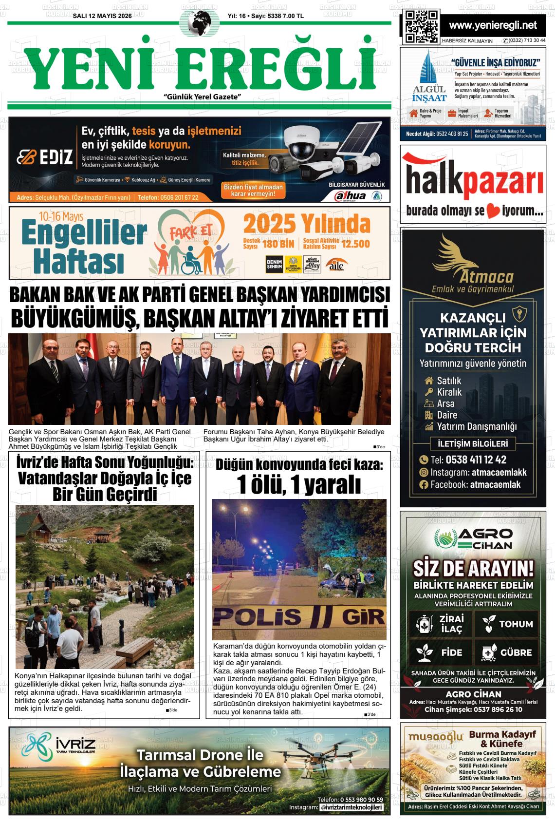 Konya Yenieregli 12.05.2026