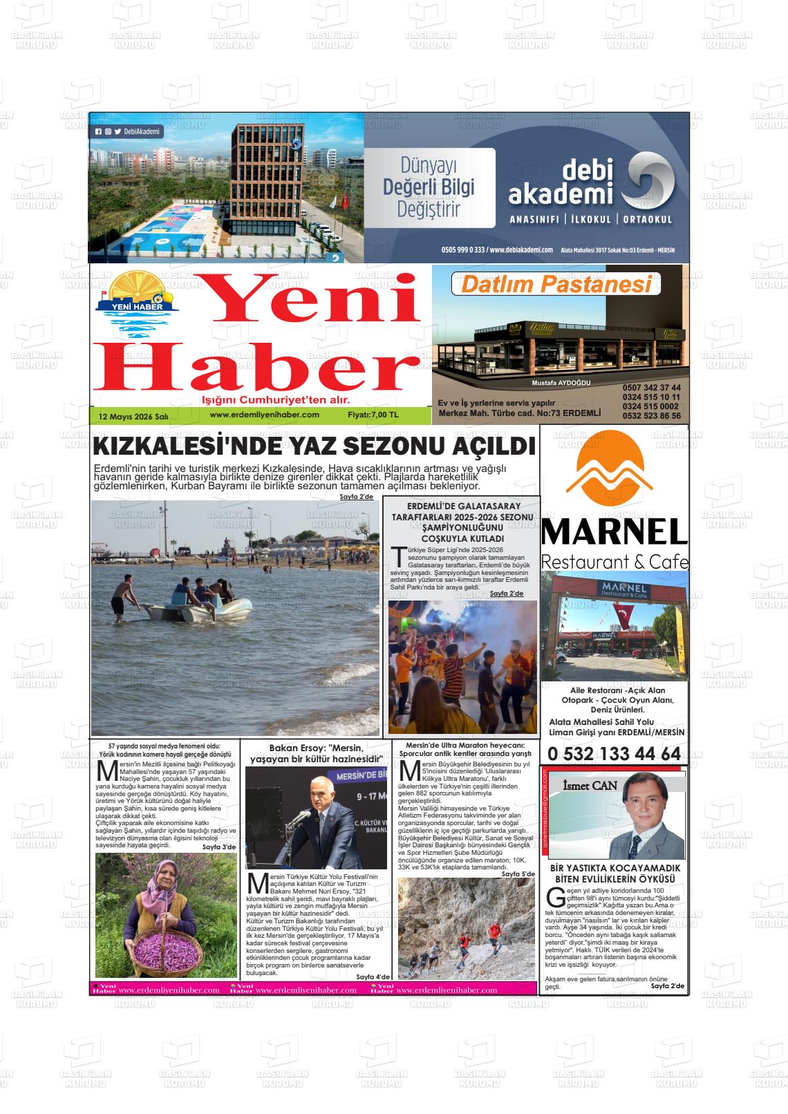 Konya Yenihaber 12.05.2026