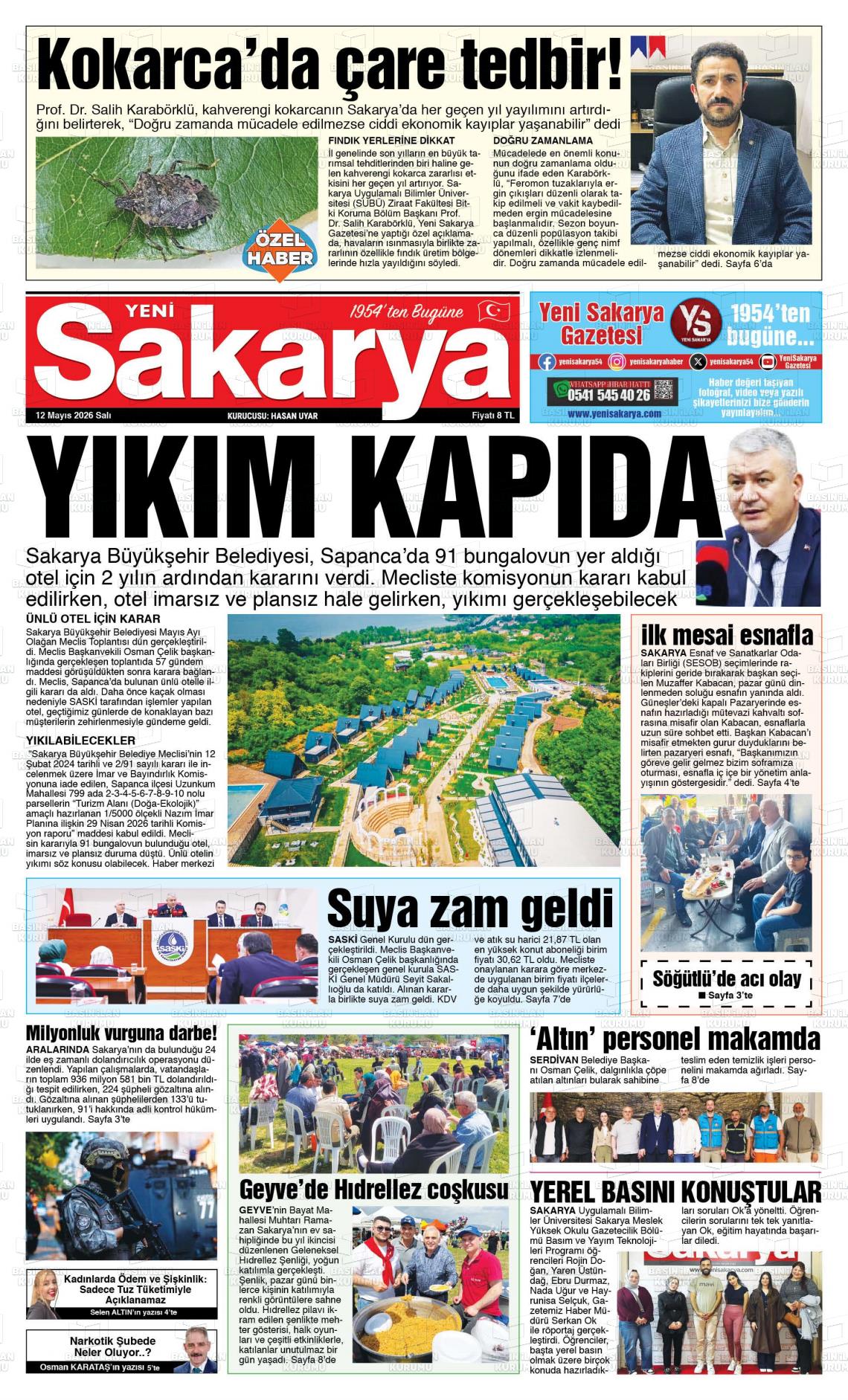 Sakarya Yeni 12.05.2026