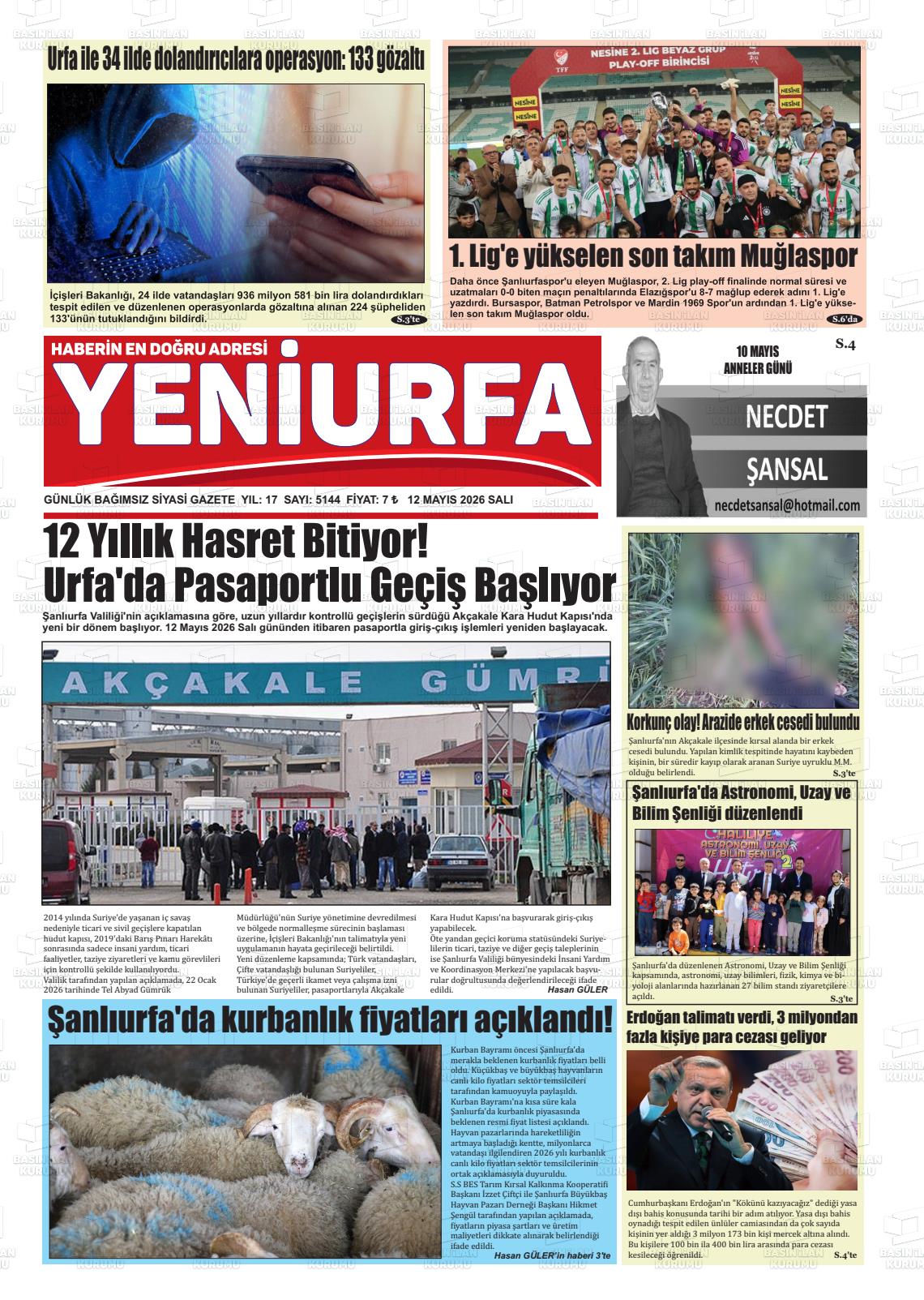 Sanliurfa Yeniurfa 12.05.2026