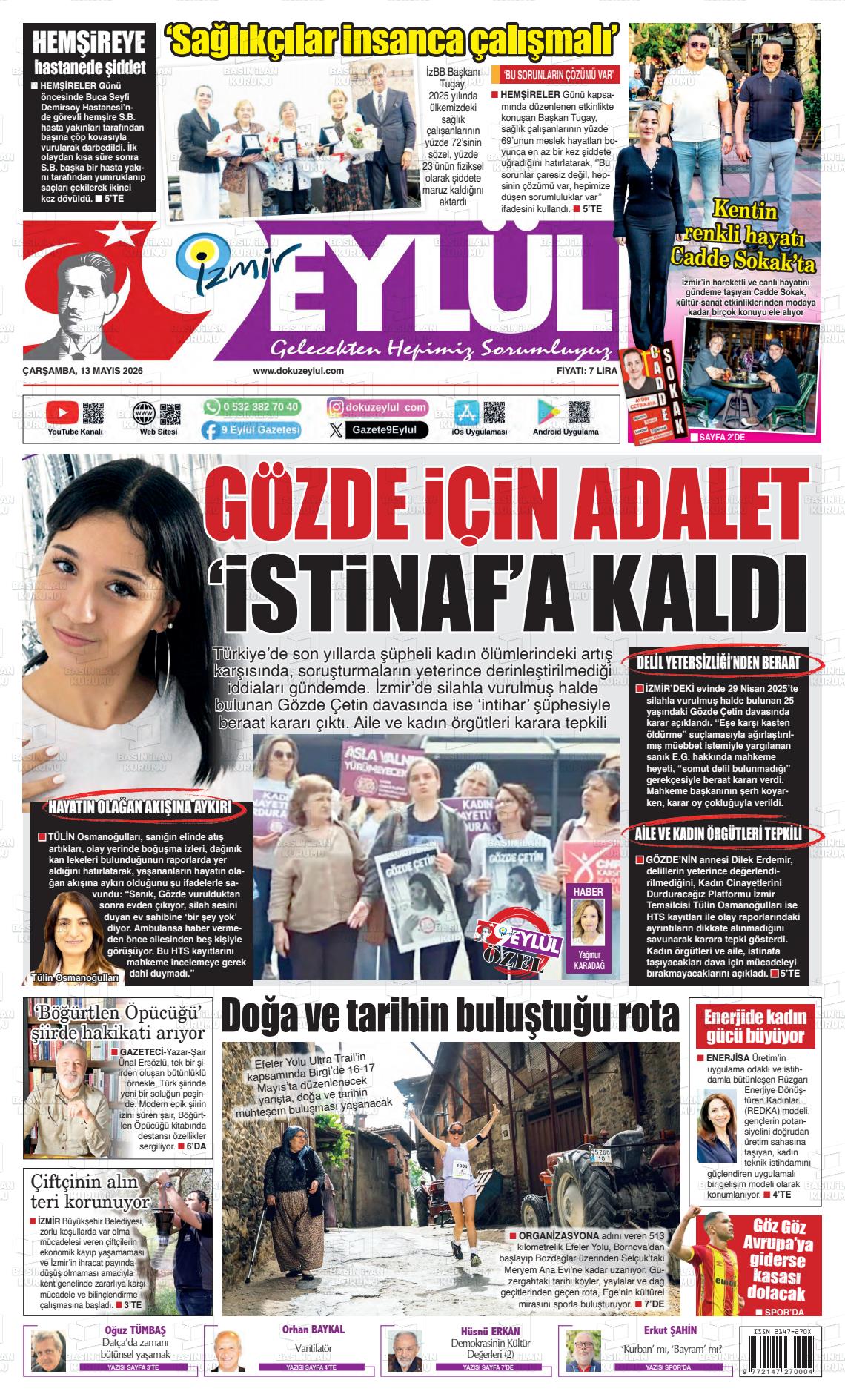 Izmir 9 Eylul 13.05.2026