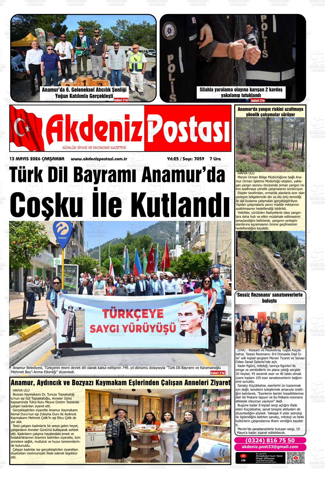 Mersin Akdenizpostasi 13.05.2026