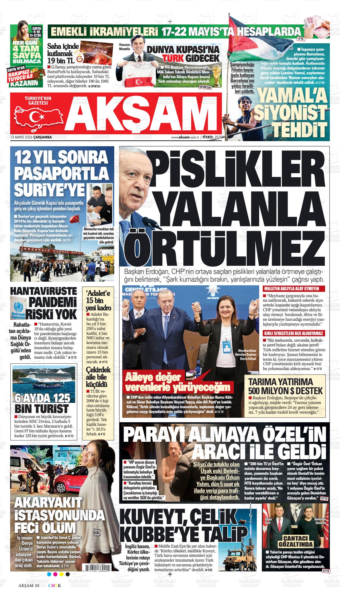 Akşam Gazetesi 13.05.2026