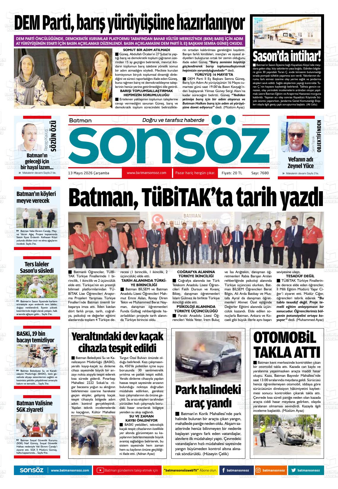 Batman Sonsoz 13.05.2026
