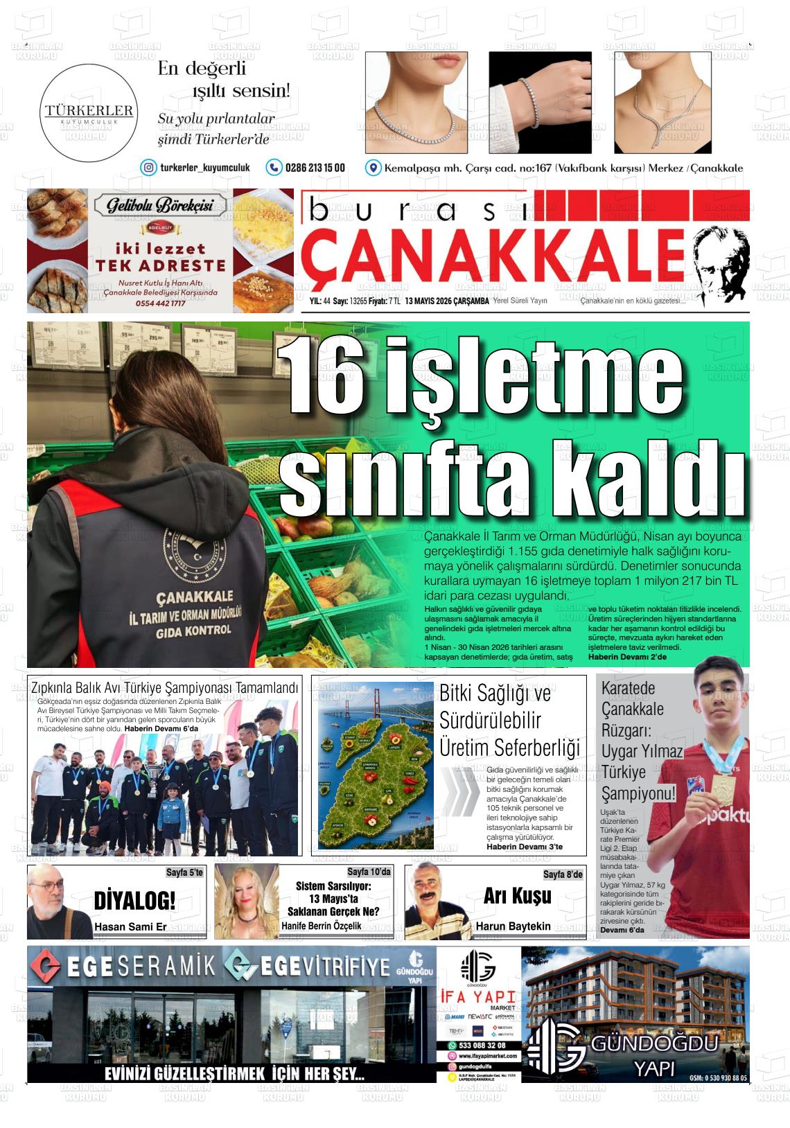 Canakkale Burasi 13.05.2026
