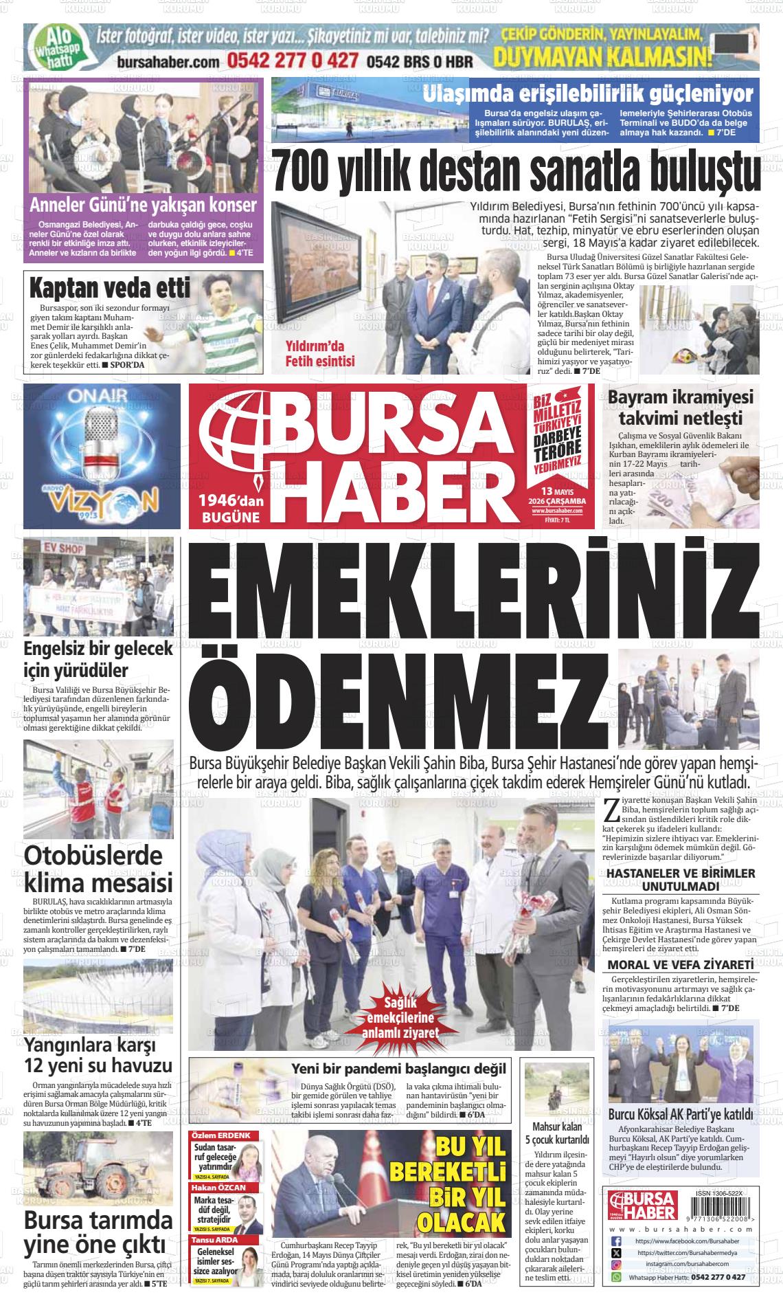 Bursa Haber 13.05.2026